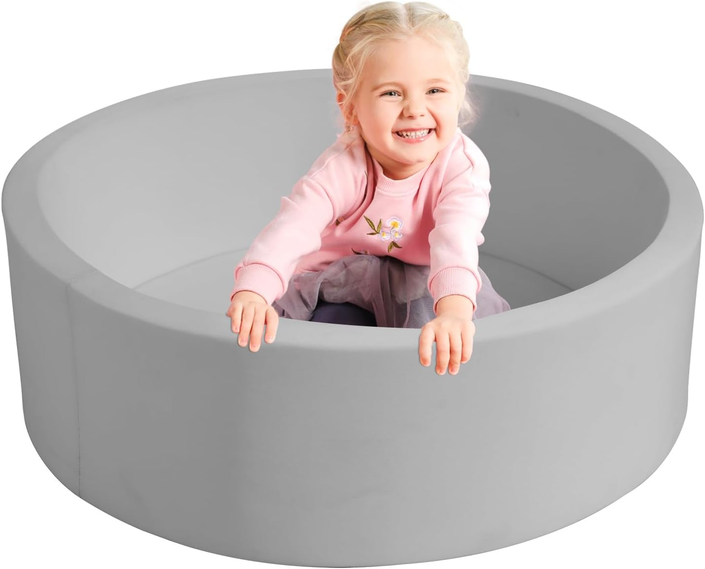 TRENDBOX Foam Ball Pit, 36" x 12" Indoor Outdoor Soft Round Ball Pool Playpen Id...