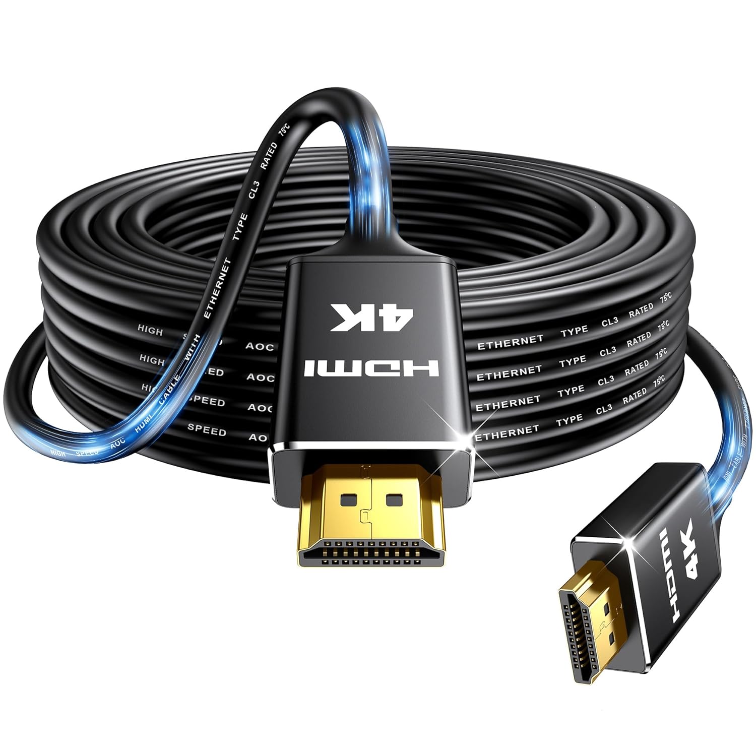 Highwings 4K Long HDMI Cable 10M | in-Wall CL3 Rated HDMI Cable 2.0 | Support HD...