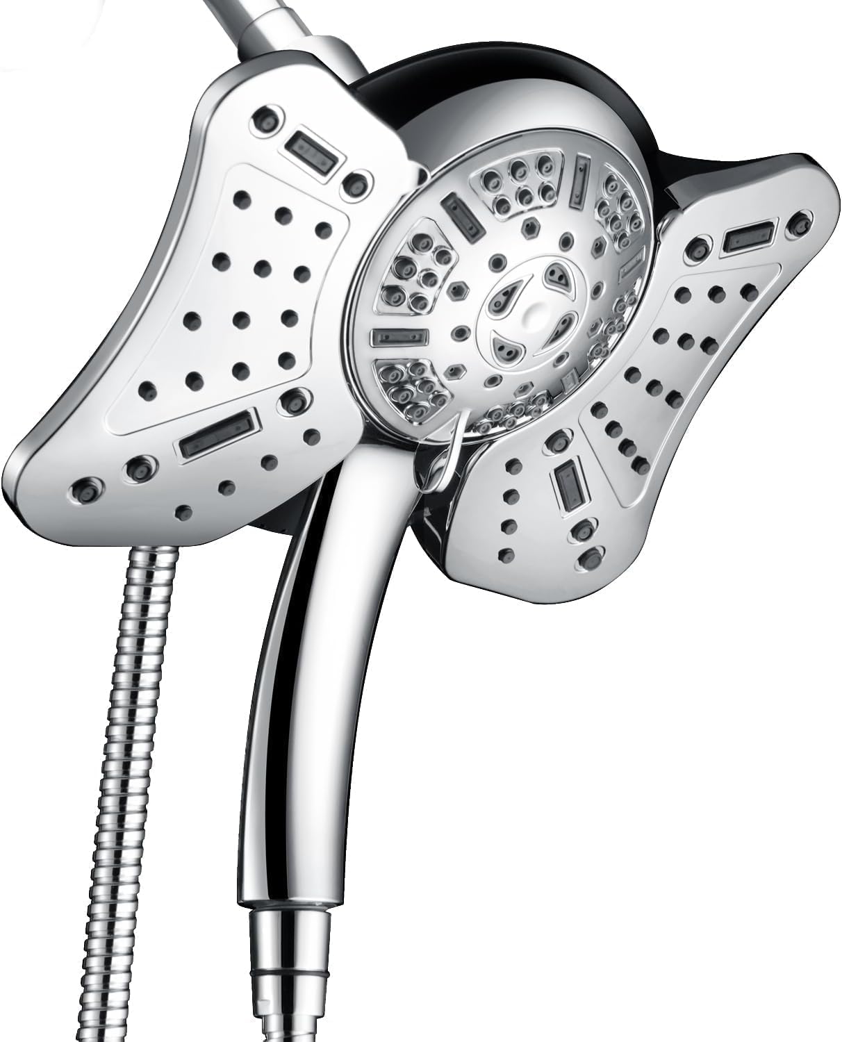 GRICH 2.5GPM Shower Head with Handheld Spray Combo: 2 in 1 Rainfall Shower Head...