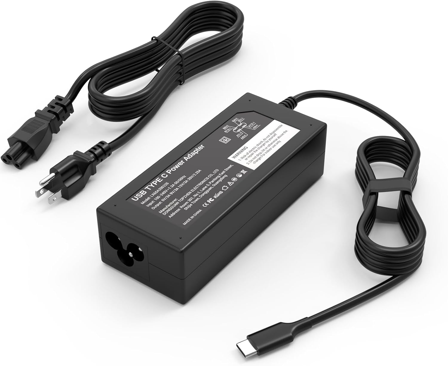 45W USB-C Chromebook Charger for HP Chromebook X360 14 14-ca051wm 14-ca052wm 14-...