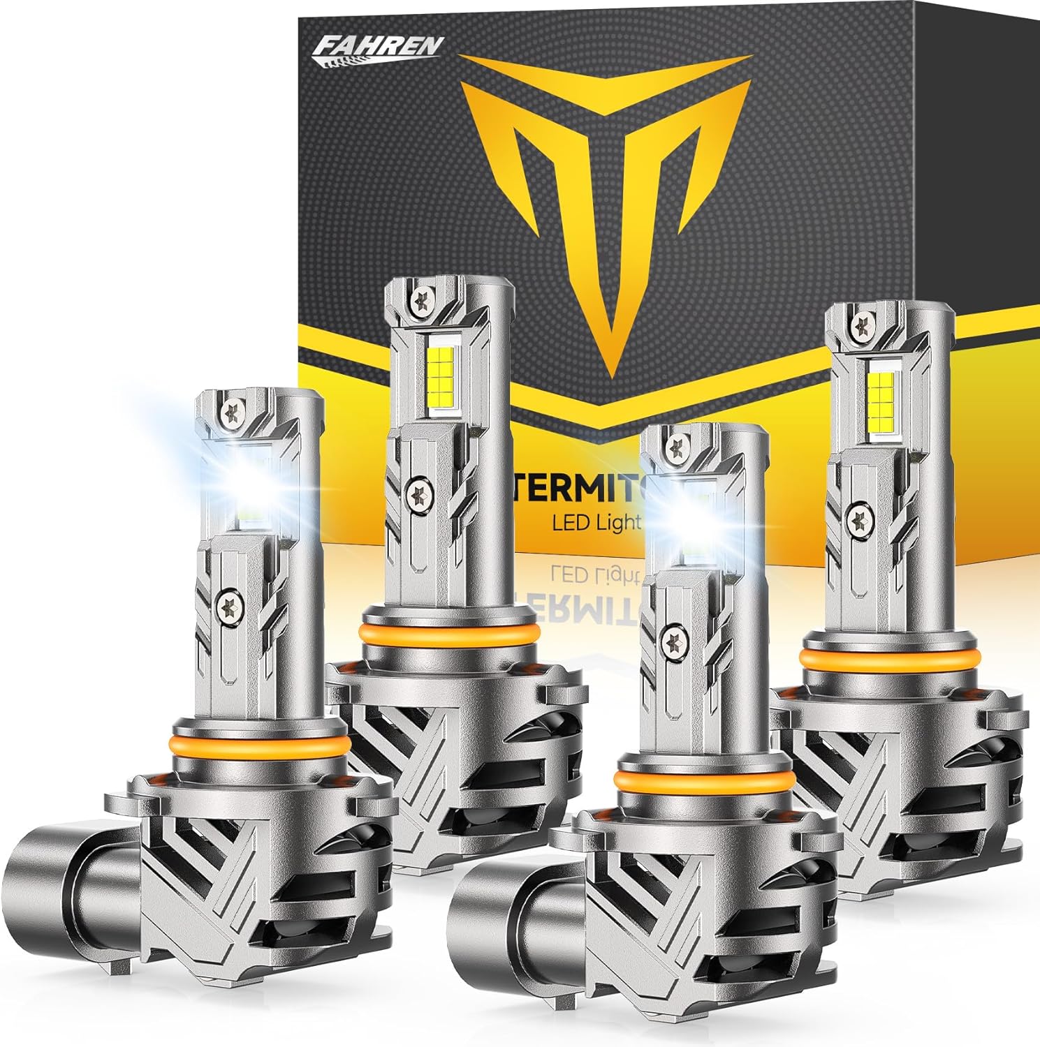 FAHREN 9005 9006 Bulbs Combo, 50000LM 900% Super Bright 9005 9006 Off-Road Use o...