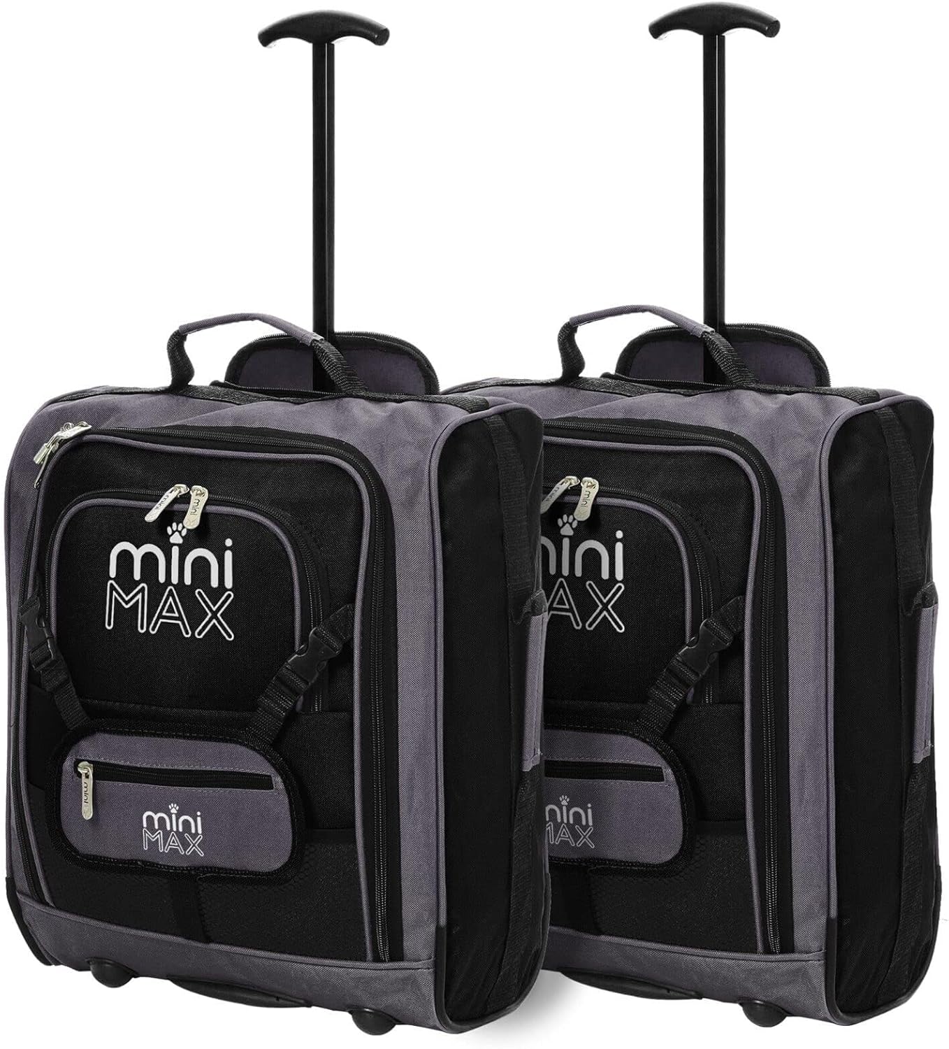 MiniMax Travel Trolley Case with Front Pocket for Toys/Dolls/Teddy Bear