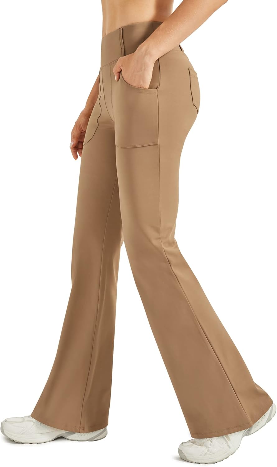 G4Free Fleece Lined Leggings Women Yoga Dress Pants with 4 Pockets Stretchy Work...