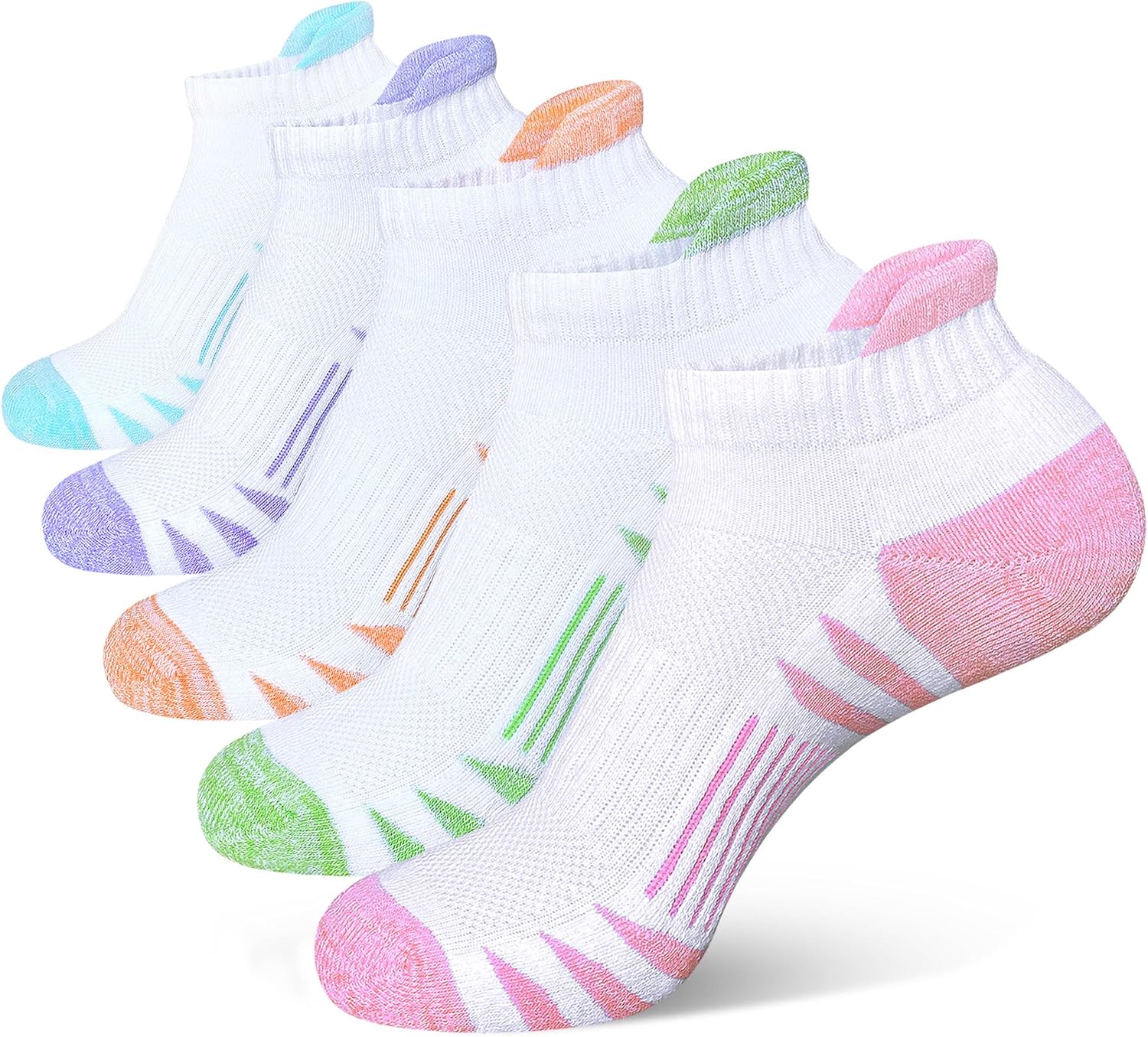 Womens Ankle Anti-blister Thick Cushioned Wicking Odor Resist Athletic Running S...