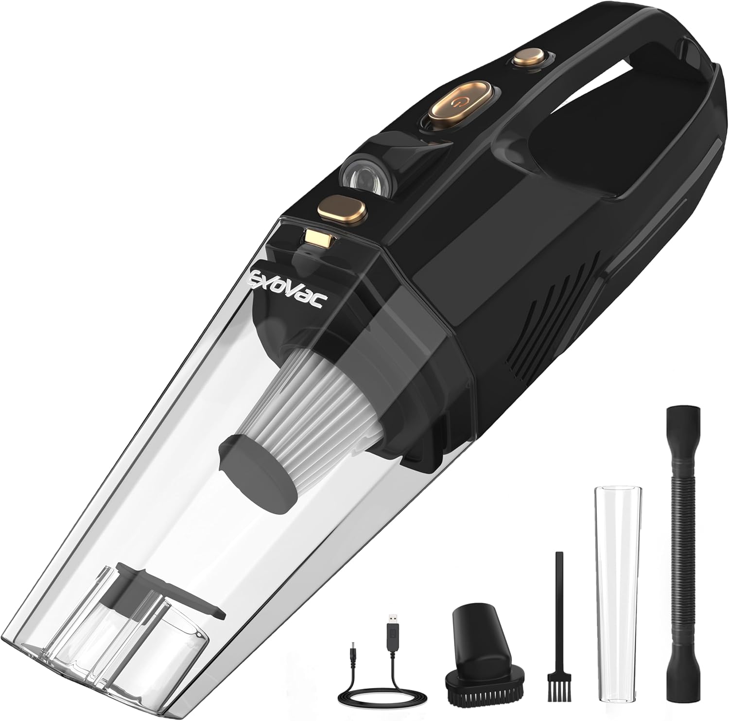 Exovac Cordless Handheld Vacuum Cleaner - 8000Pa Suction Small Portable Lightwei...