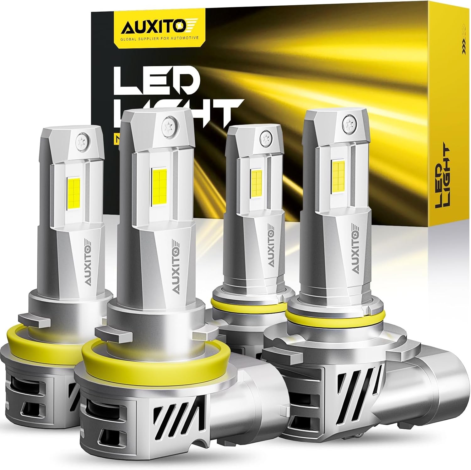 AUXITO 9005/HB3 H11/H9/H8 Fog Light, 62000LM 900% Brighter H8 H9 HB3 Bulbs Combo...