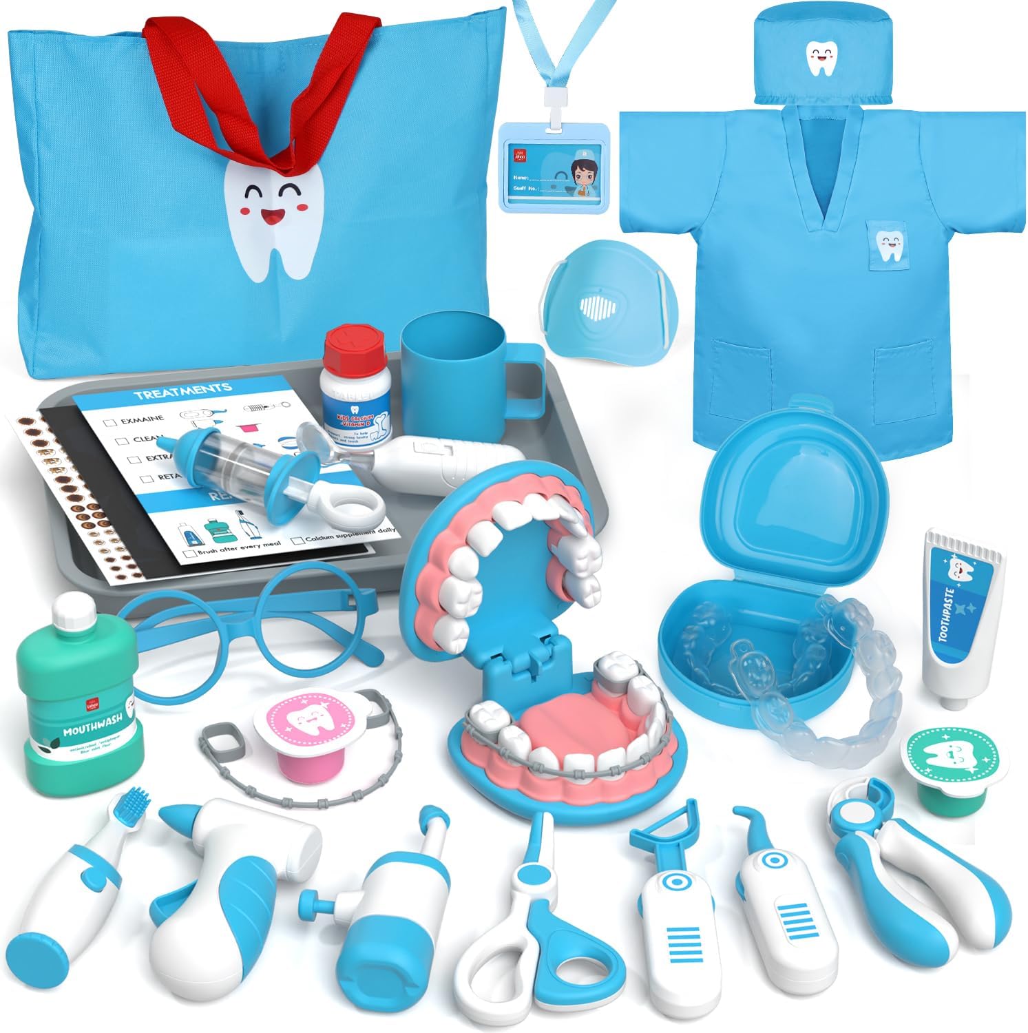 Lehoo Castle Doctors Set for Kids, Dentist Toys for Kids, Role Play Toys for 3+...