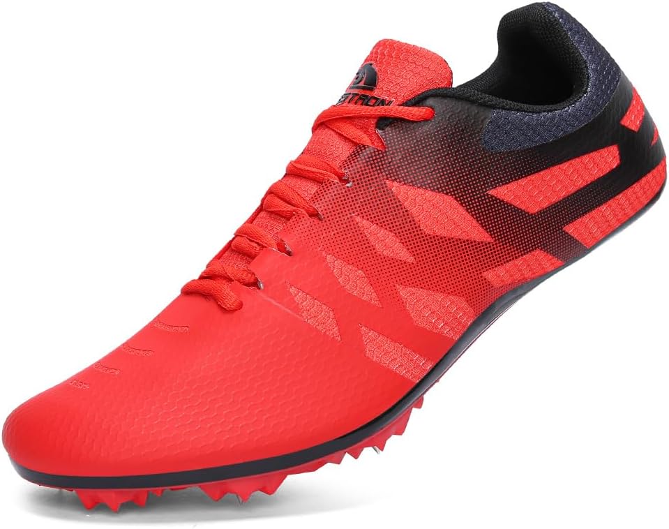 New Track and Field Shoes for Men Women Kids Boys Girls 8 Spikes 100-400 Meter R...