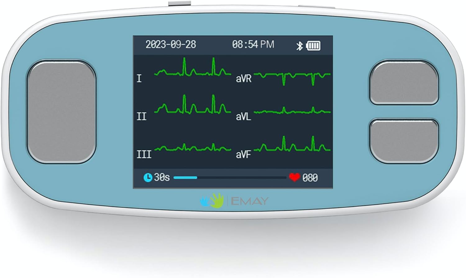EMAY 6L Portable ECG Monitor | Record ECG and Heart Rate in 6 Channels | Compati...