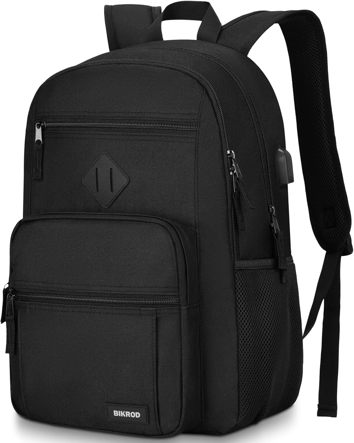 Black Backpack for Men and Women, Backpack for School Teens Boys and Girls, Ligh...