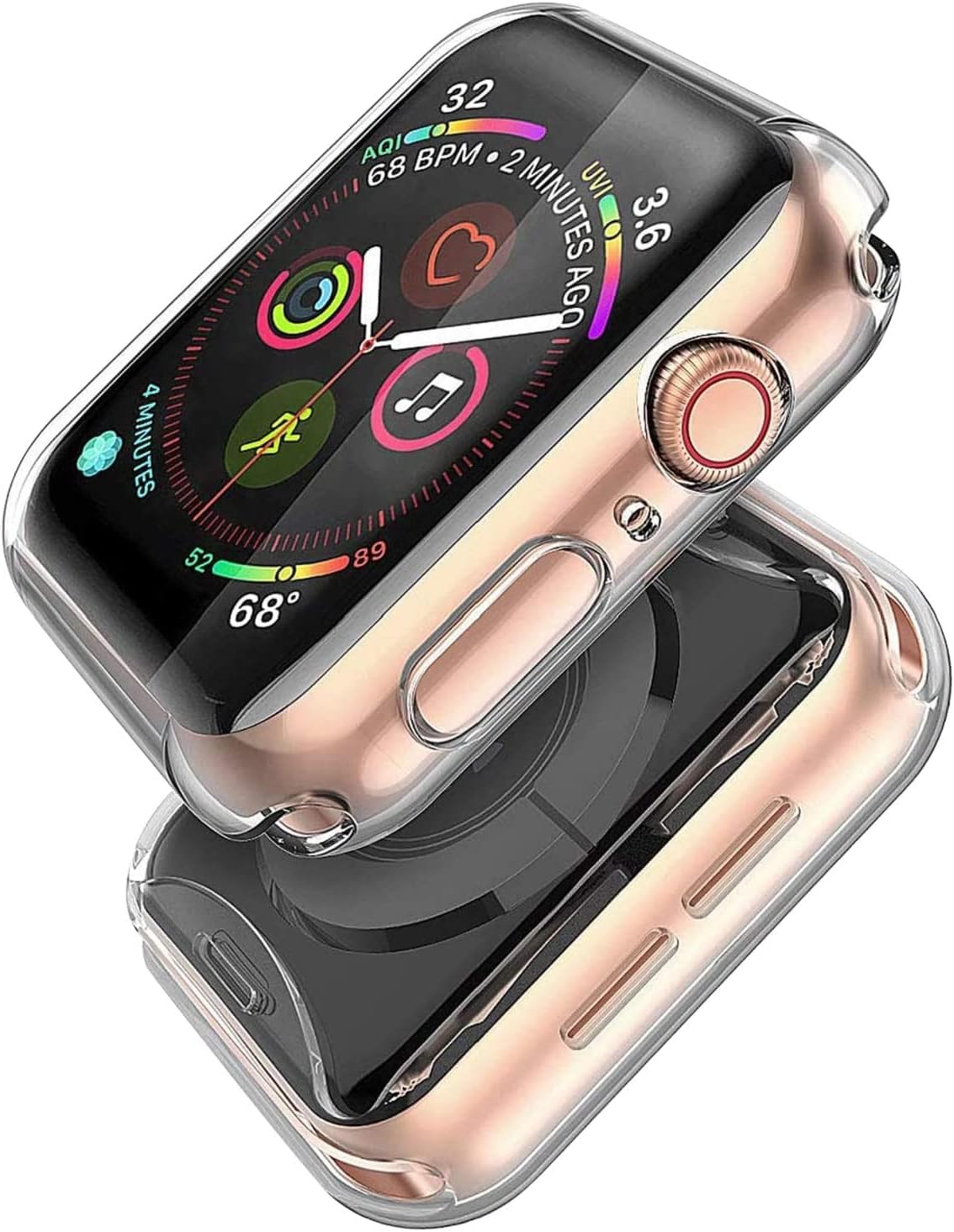 [2-Pack] Piuellia Transparent Case for Apple Watch Series 6 SE Series 5 Series 4...