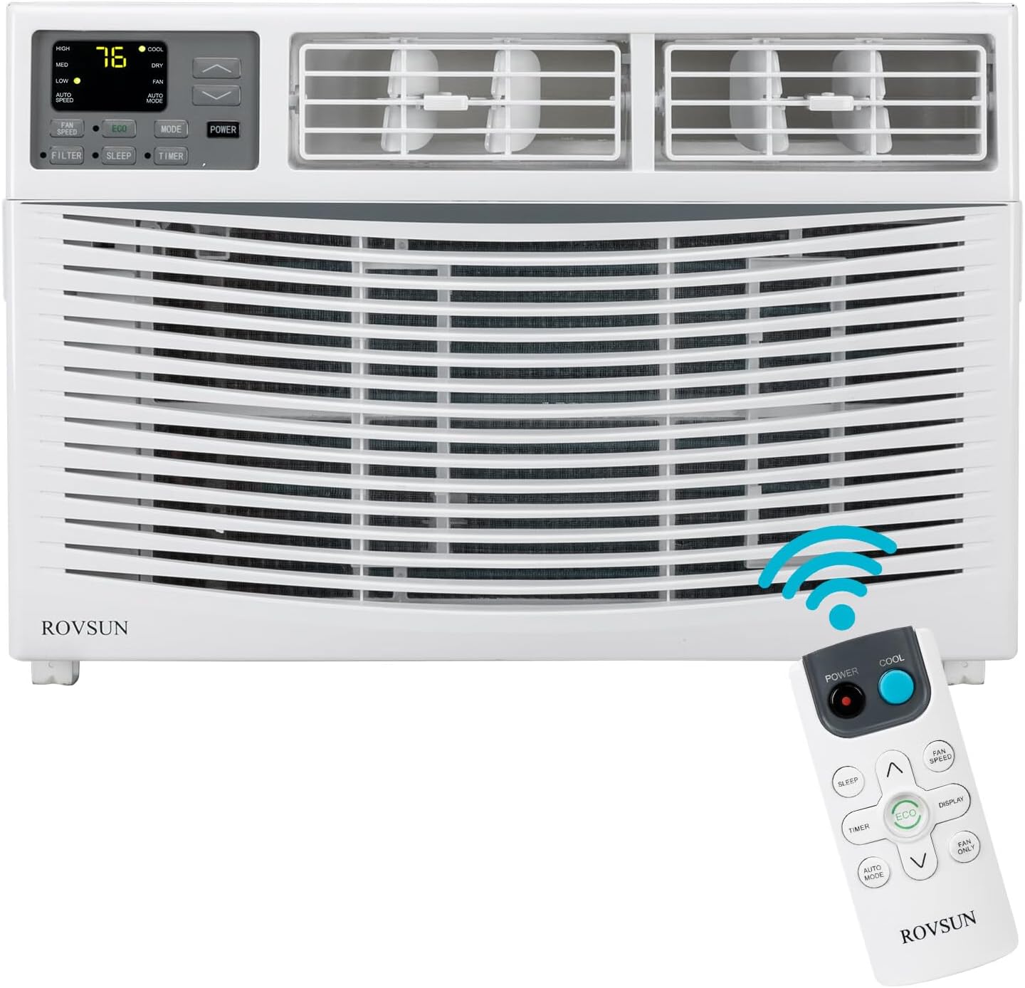ROVSUN 10000 BTU Air Conditioner Window Unit, 3-in-1 Window AC Unit Cooler, Dehu...