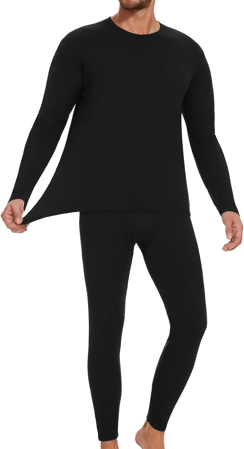 HIPOWER Men's Thermal Underwear Long Johns Bottoms Fleece Lined Pants Base Layer...