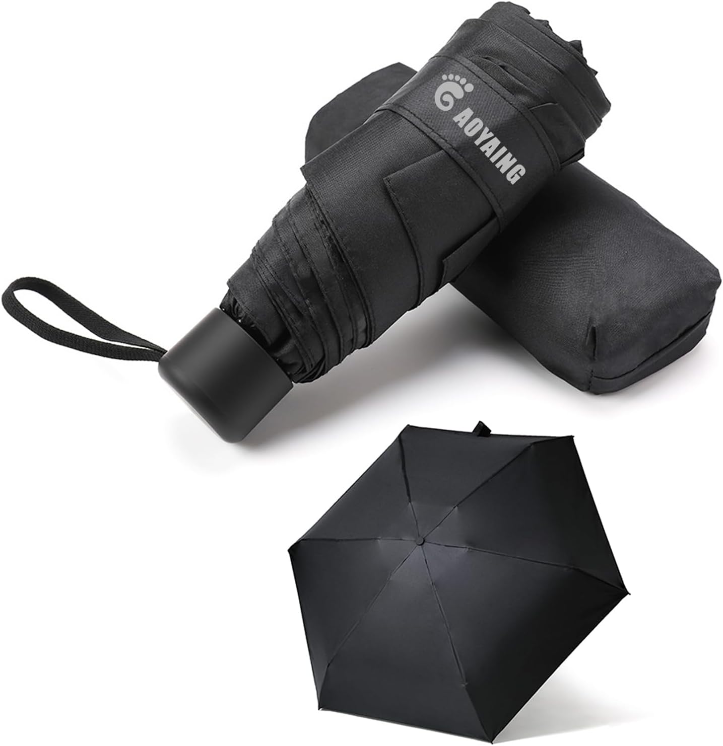 GAOYAING Travel Umbrella Mini Umbrellas for Rain Sun&Rain Lightweight Small UV S...