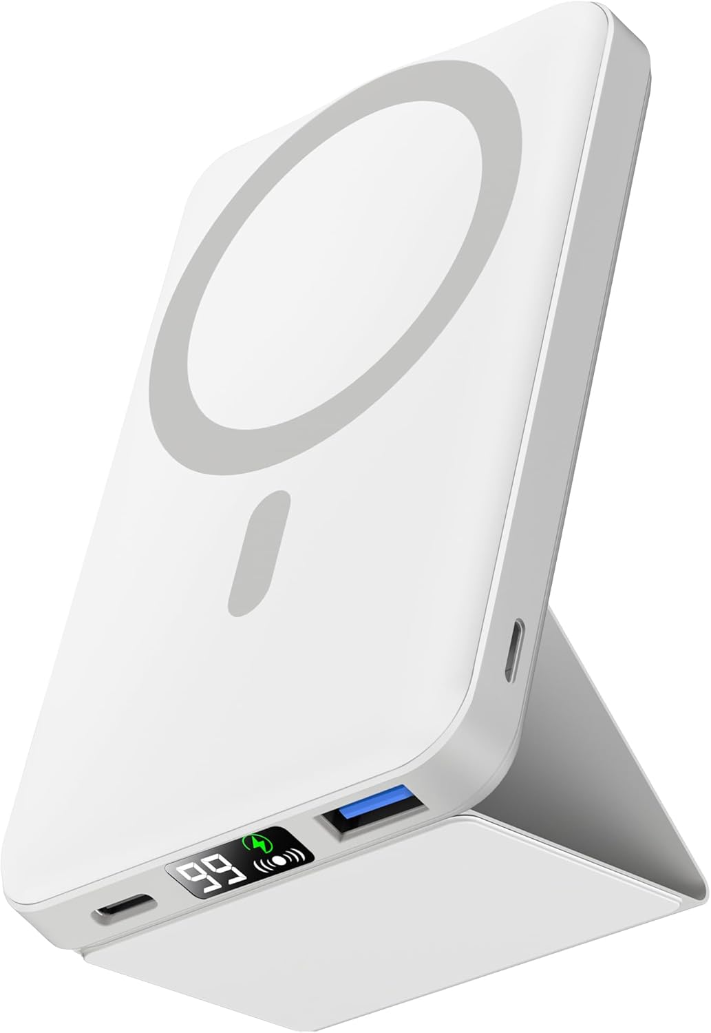 podoru for Magsafe Battery Pack, Foldable 10000mAh Wireless Portable Charger wit...
