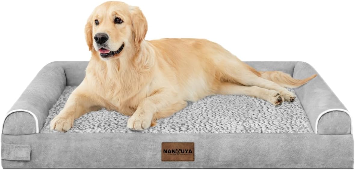 Large Dog Bed Orthopedic Washable: Beds Bolster XL Bed Large Big Dogs Memory Foa...