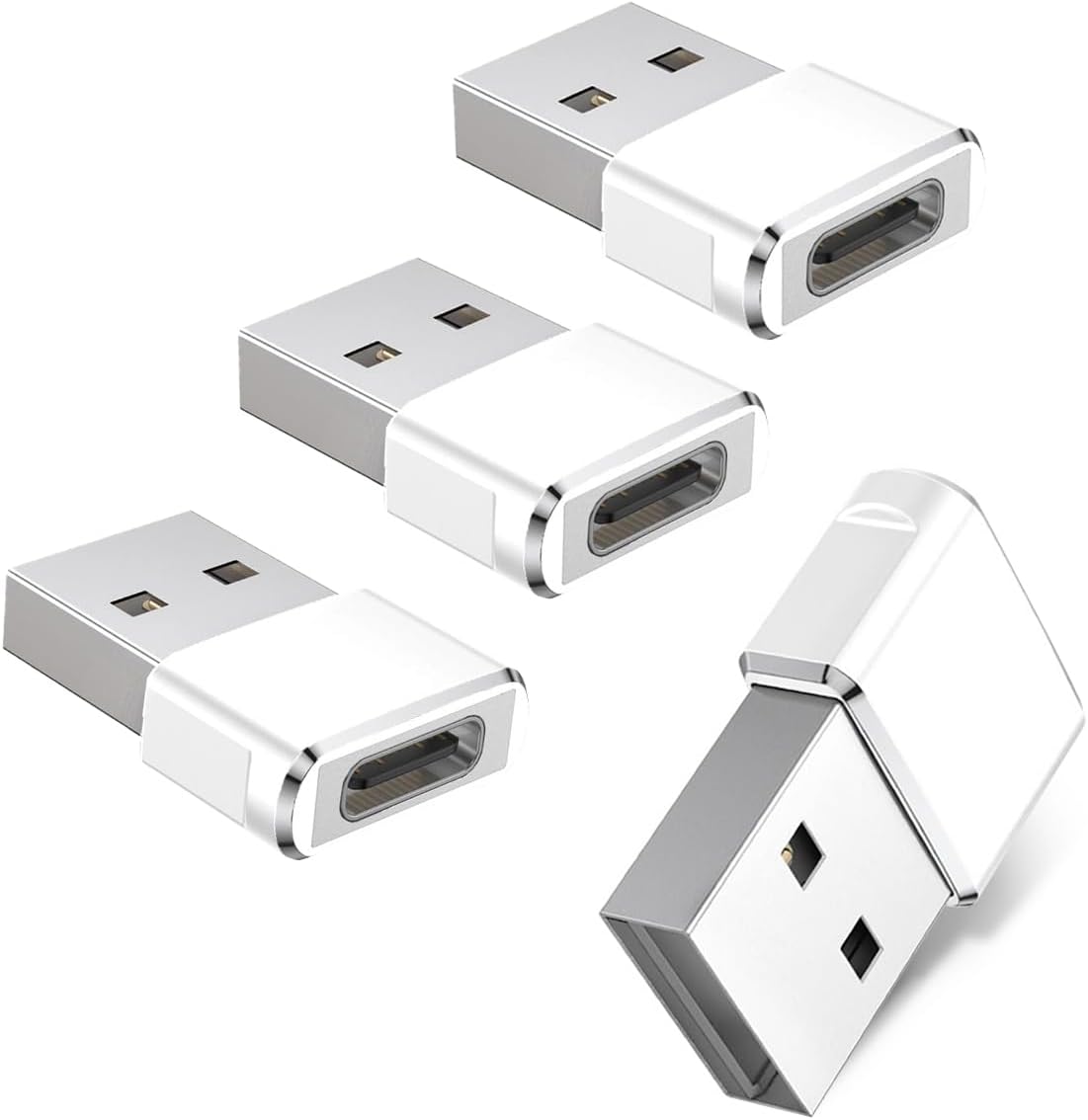 BASESAILOR USB to USB C Adapter for iPhone 16 15 Pro Max Car Charger Adapter 4 P...