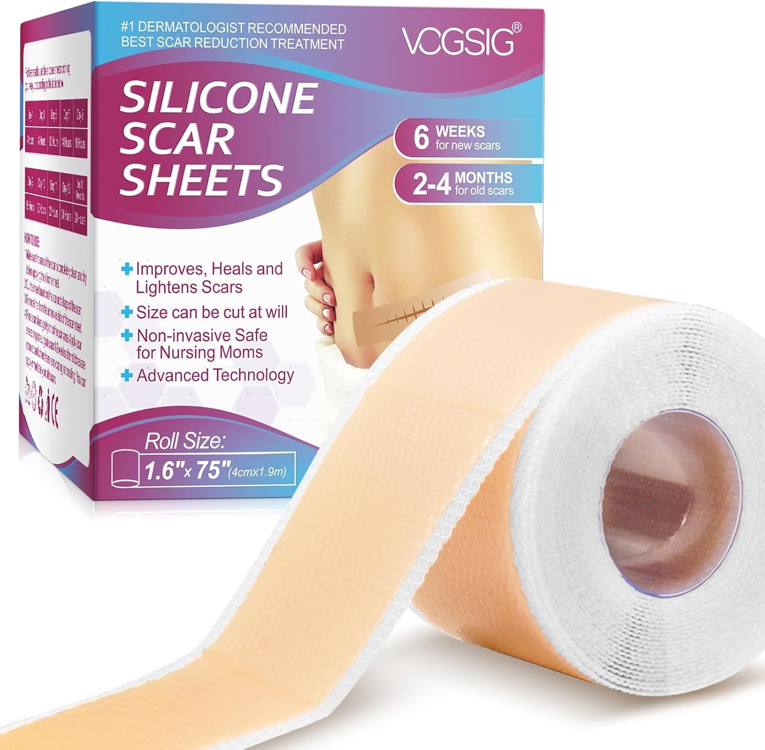 Premium Silicone Scar Sheets- Ultra-Thin, Flexible, and Reusable Medical-Grade S...
