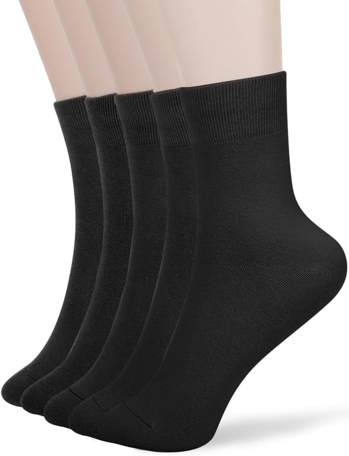 FGZ Women Thin Cotton Socks, Soft Cotton Bootie Socks Women Above Ankle Crew Soc...