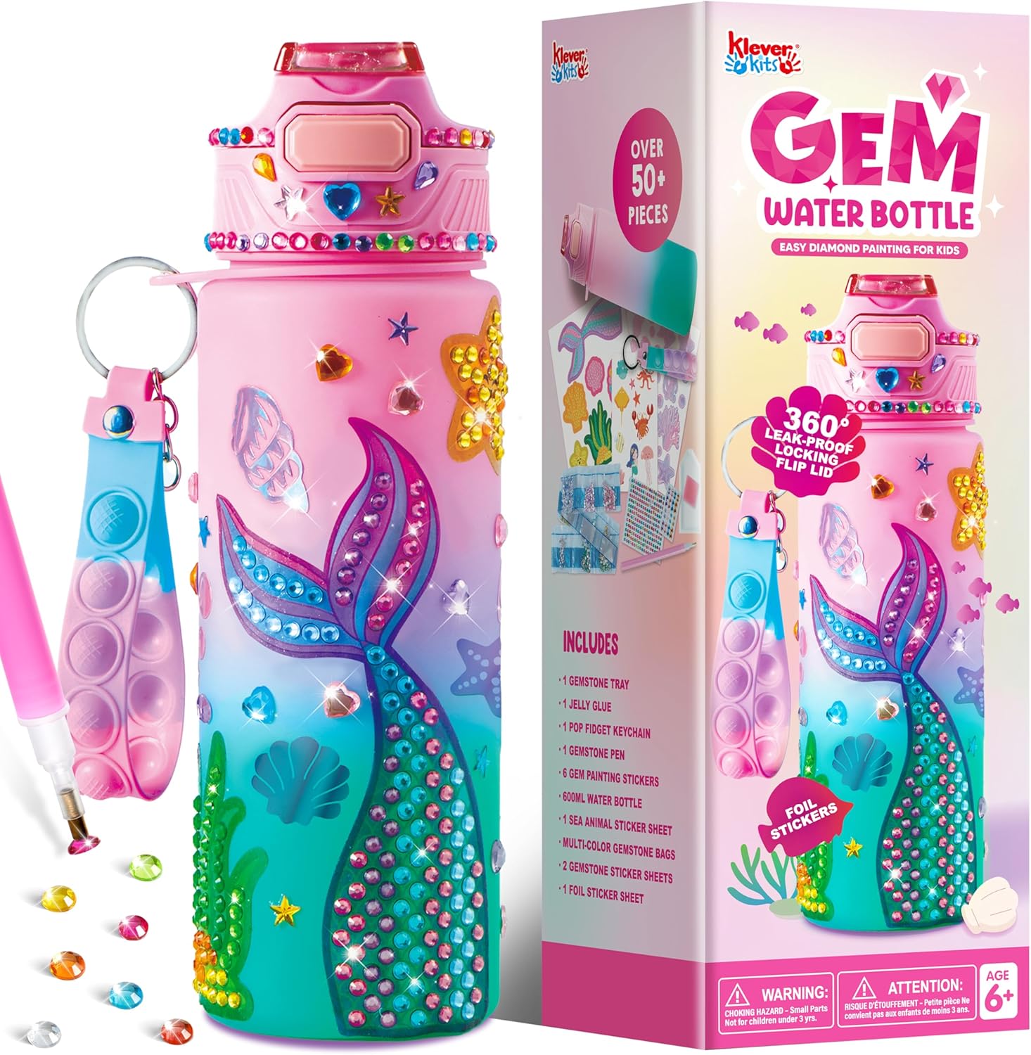 Klever Kits Kids Water Bottle Decoration,Arts and Craft Kits for Kids,Decorate Y...