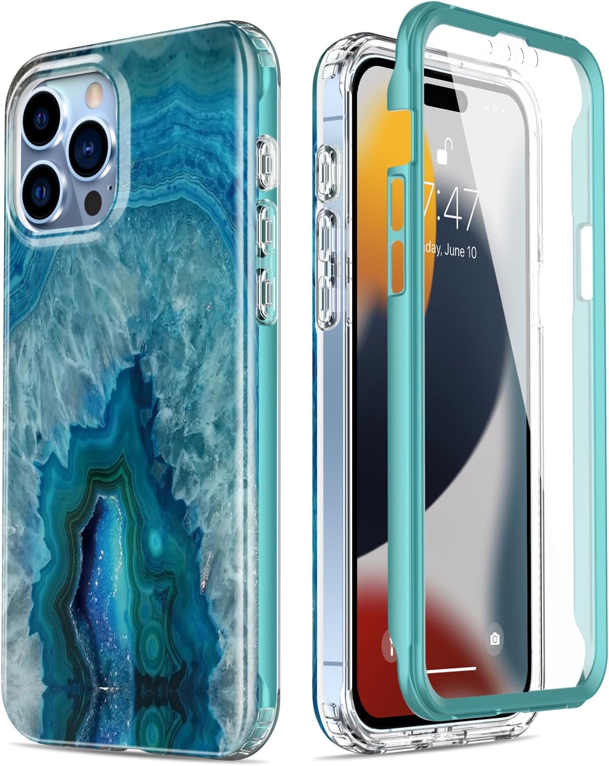 Esdot for iPhone 15 Pro Max Case with Built-in Screen Protector,Durable Cover wi...