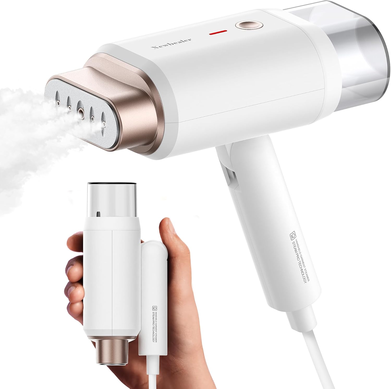 Newbealer Steamer for Clothes, 1200W Travel Steamer with Horizontal & Vertical S...