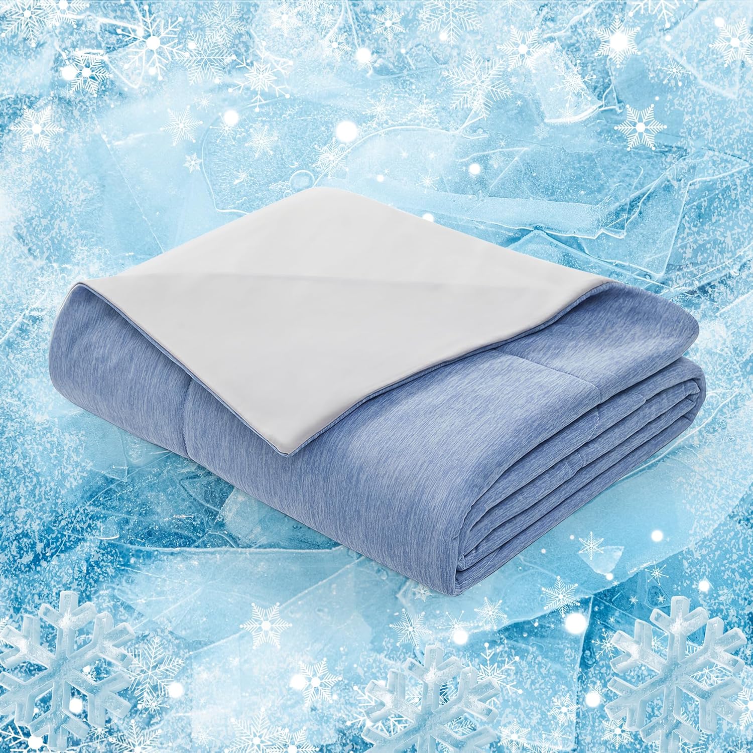 Deconovo Cooling Comforter Queen, Cold Touch Fabric Absorbs Body Heat Summer Bla...