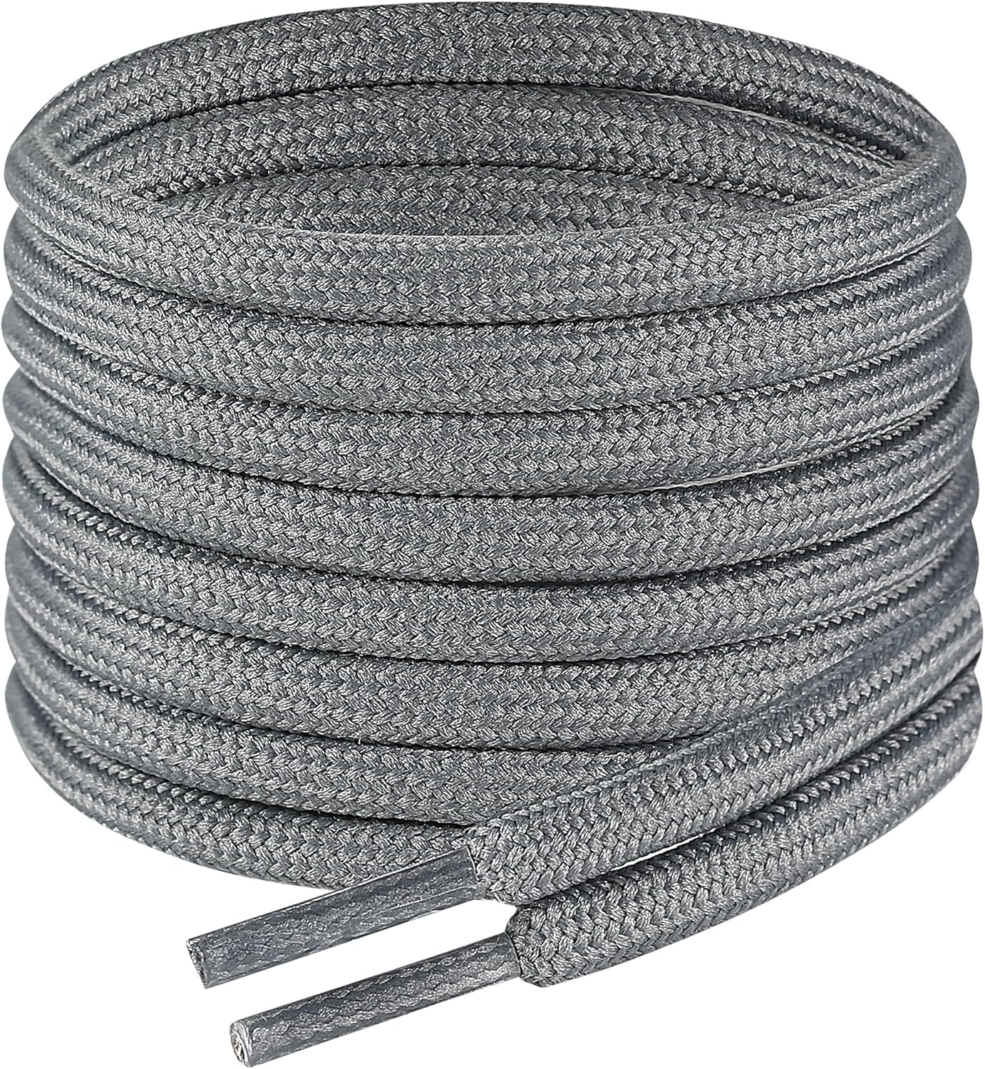 7STROBBS 2 PAIRS Strong Work Boot Laces, Heavy Duty Round Shoelaces for Walking...