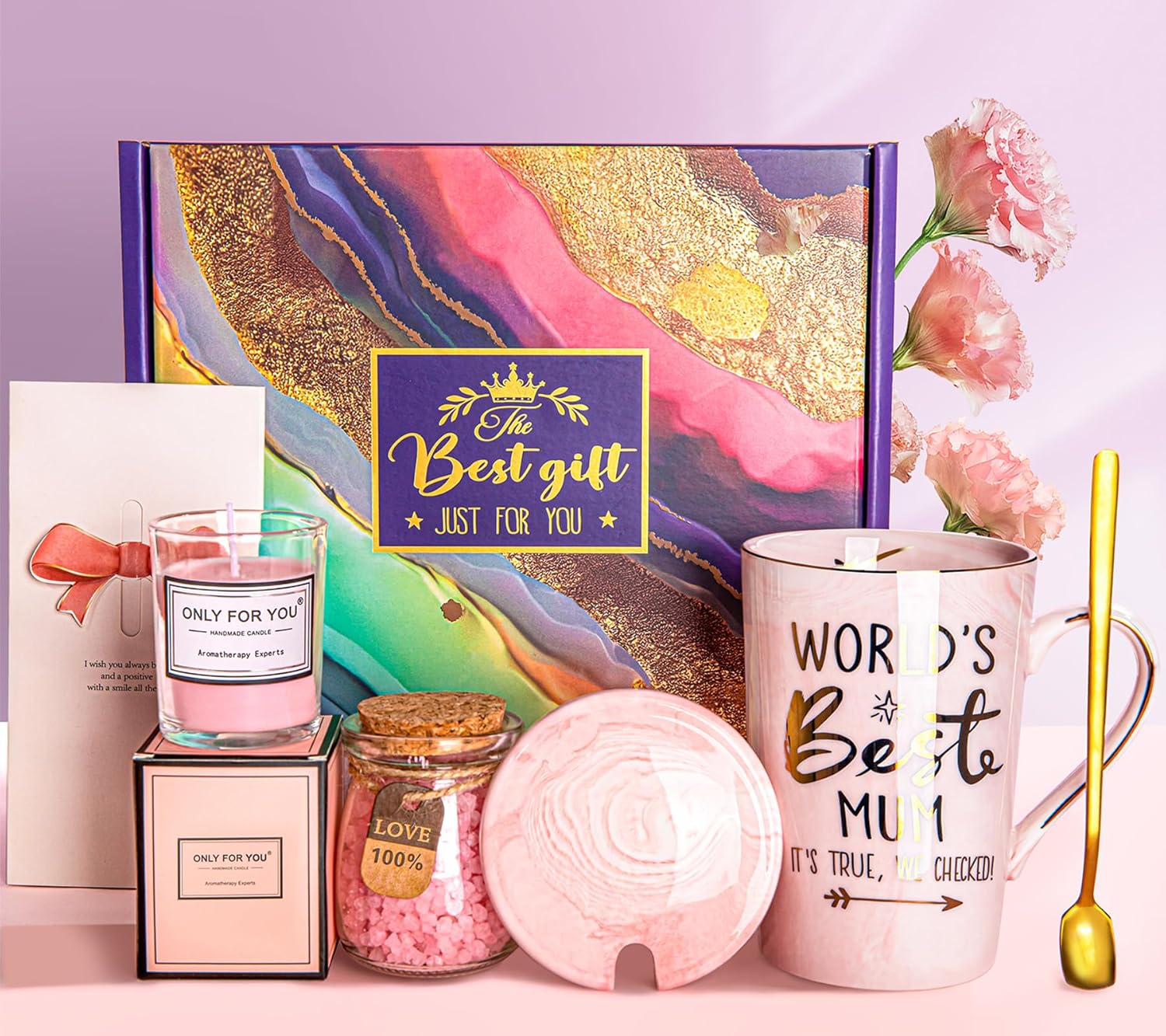 Mum Mothers Day Gifts - Birthday Gift Pamper Hamper for Mum from Daughter Son, F...