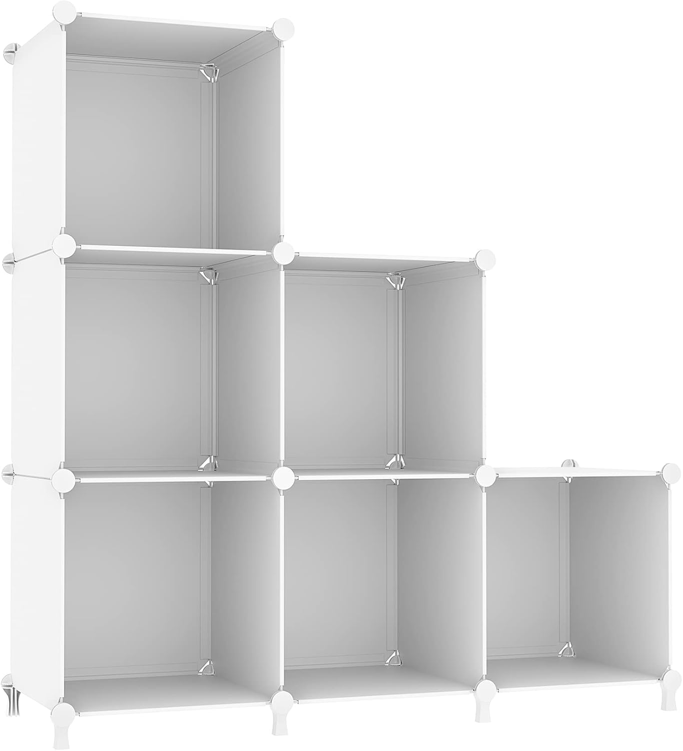 AWTATOS Cube Storage Organizer, Storage Cubes Shelves Bookshelf, 6 Cube Closet O...