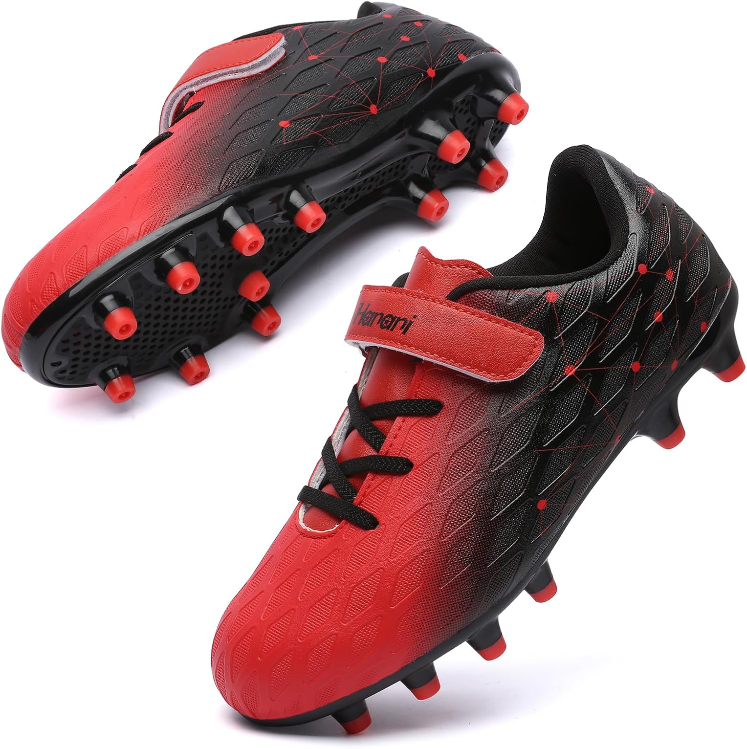 Boys Football Boots Shoes Kids Girls FG/AG Soccer Athletics Training Sport Runni...
