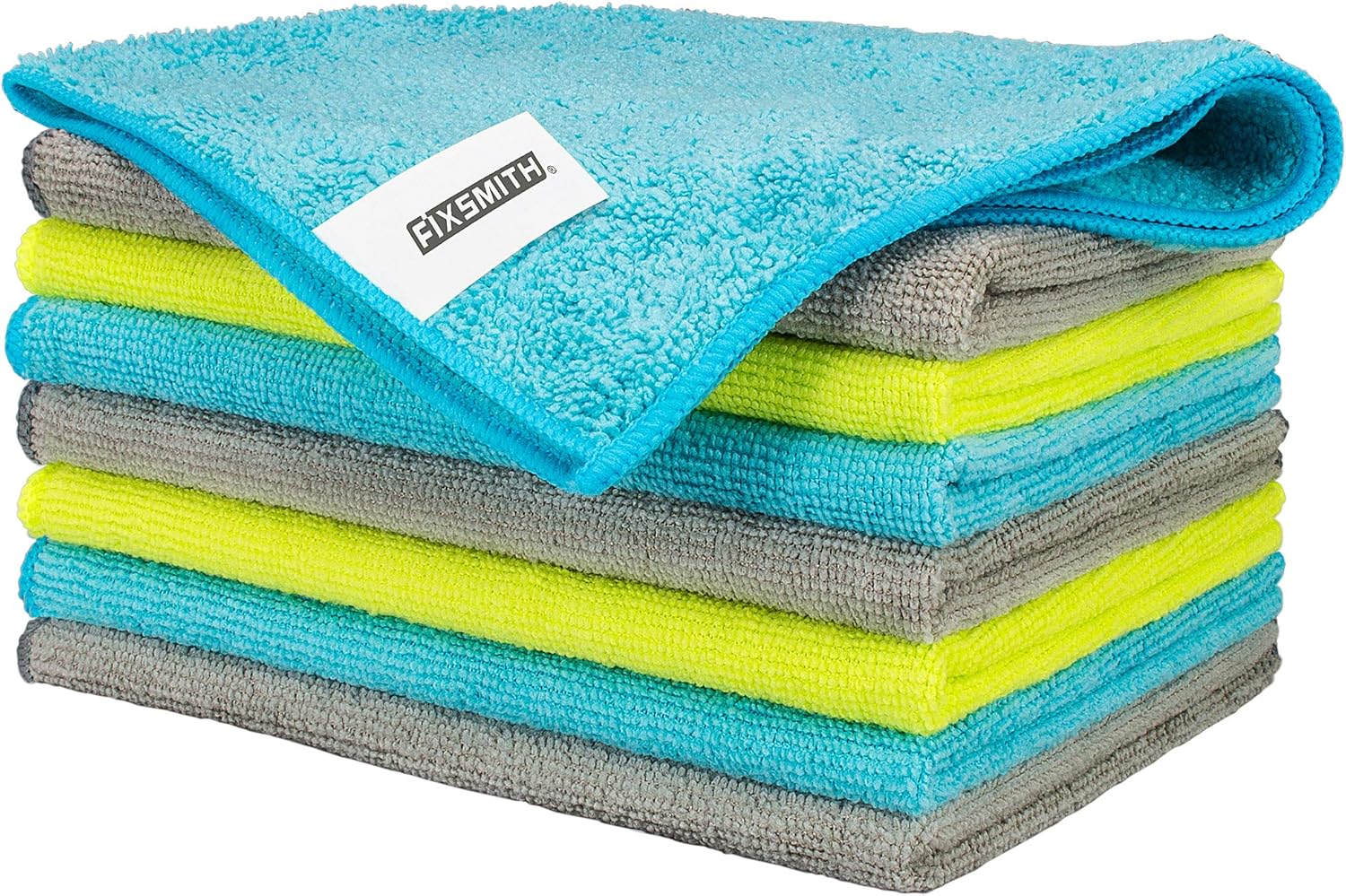 FIXSMITH Microfibre Cloth- Pack of 8, Multifunctional Microfibre Towels,30x40cm,...