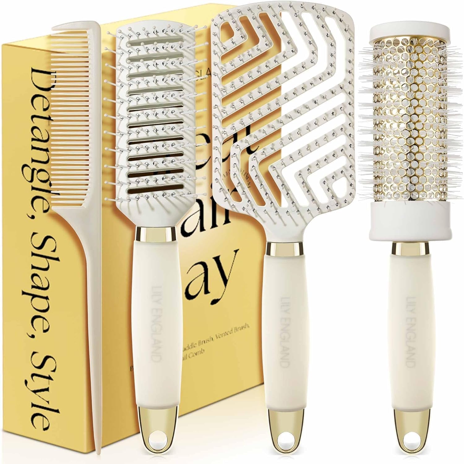 Lily England Mother's Day Gift Set - 4 Piece Professional Styling Collection - P...
