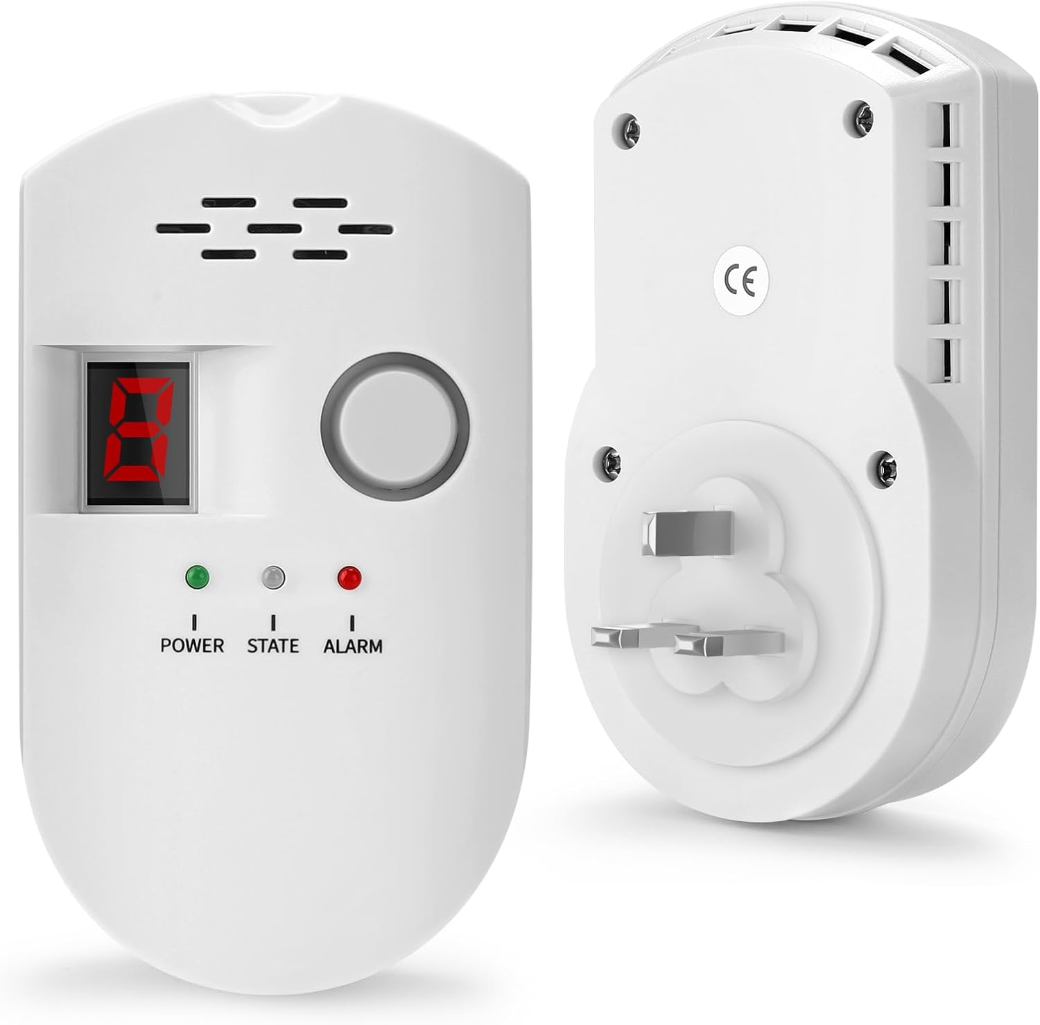 Natural Gas Detector, Plug-in Propane Natural Gas Leak Detector for Home Kitchen...
