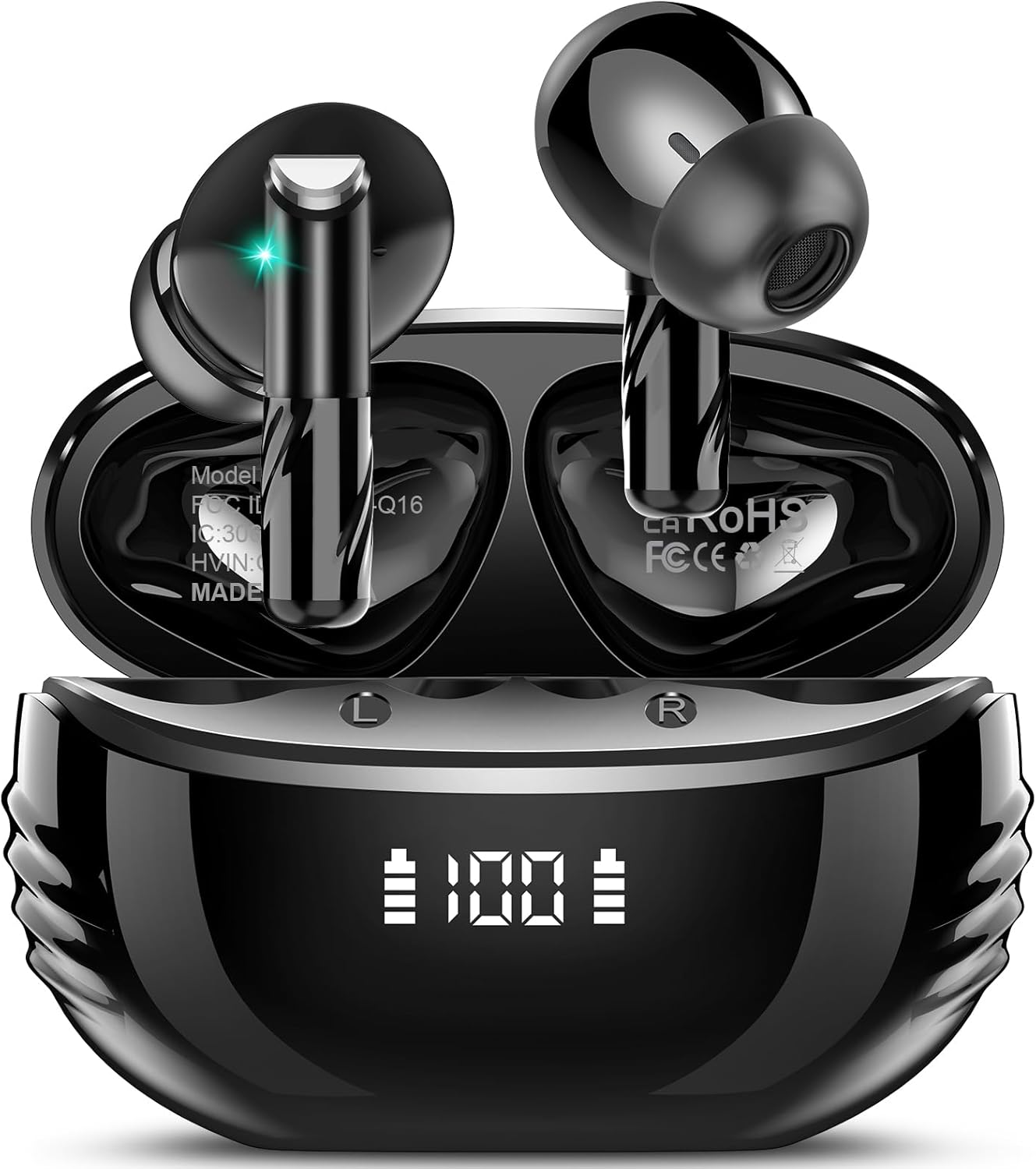 Conyat Wireless Earbuds, Stereo Sound Bluetooth 5.4 Headphones in Ear With 4 ENC...