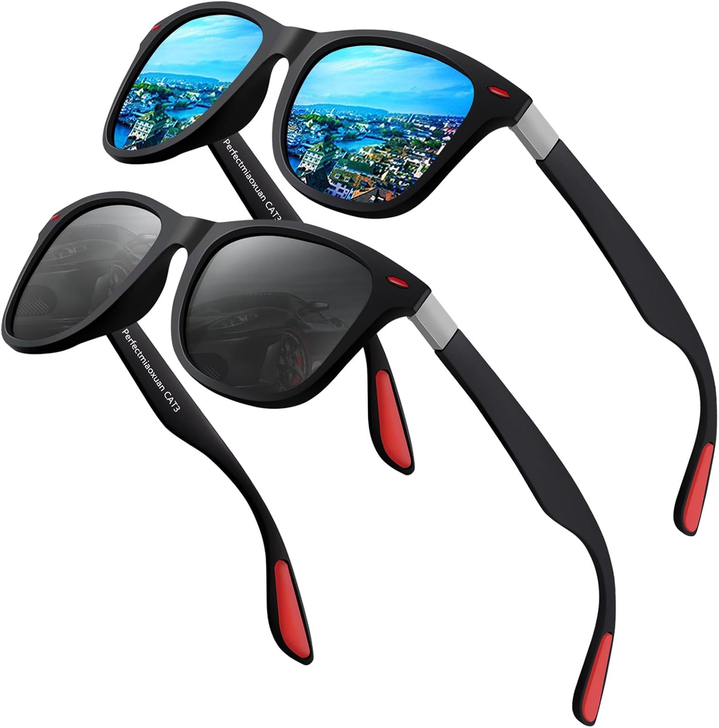 Polarised Sunglasses Mens Women Retro For Summer Travel Holidays Fishing Driving...