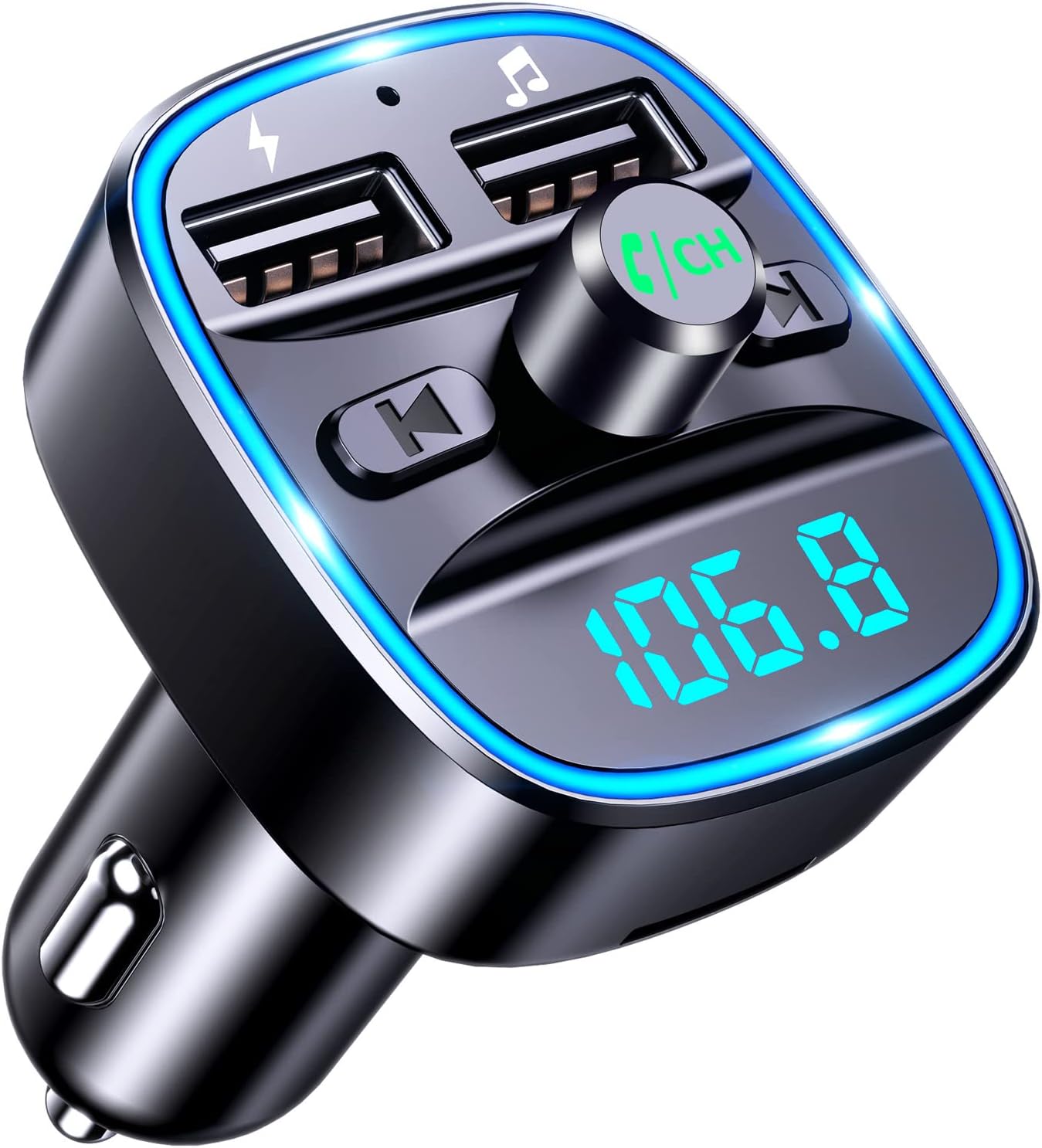 Mohard Bluetooth Car Adapter, Bluetooth FM Transmitter for Car MP3 Player FM Tra...