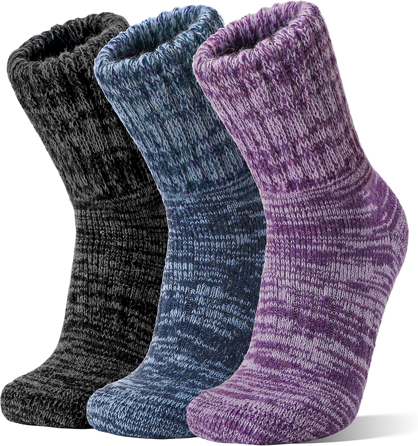 Sandsuced Merino Wool Boot Socks Thermal Warm Thick Winter Cozy Hiking Work Sock...