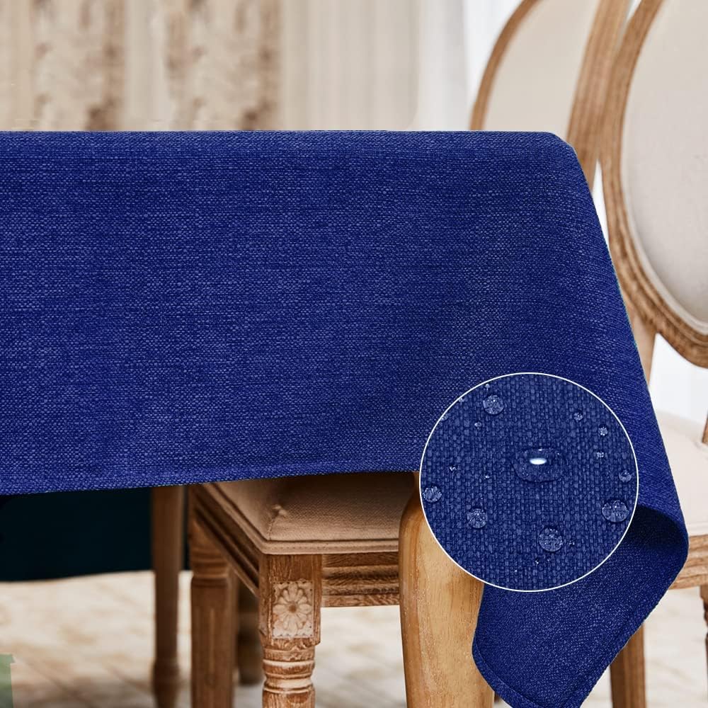 BALCONY & FALCON Rectangle Tablecloth Washable Wrinkle Resistant and Water Proof...