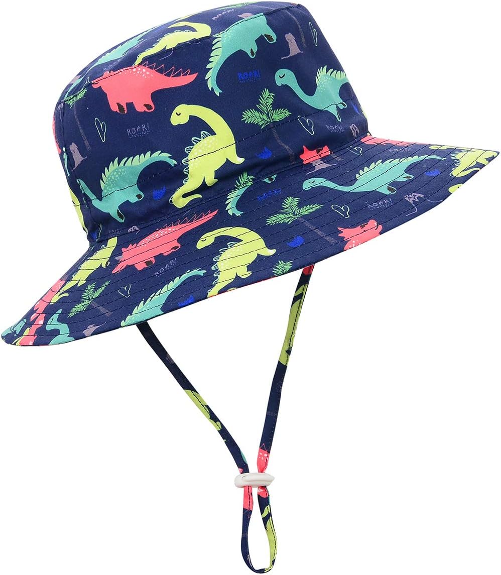Baby Sun Hat UPF 50+ Sun Protective Toddler Bucket Hat Summer Kids Beach Hats Wi...