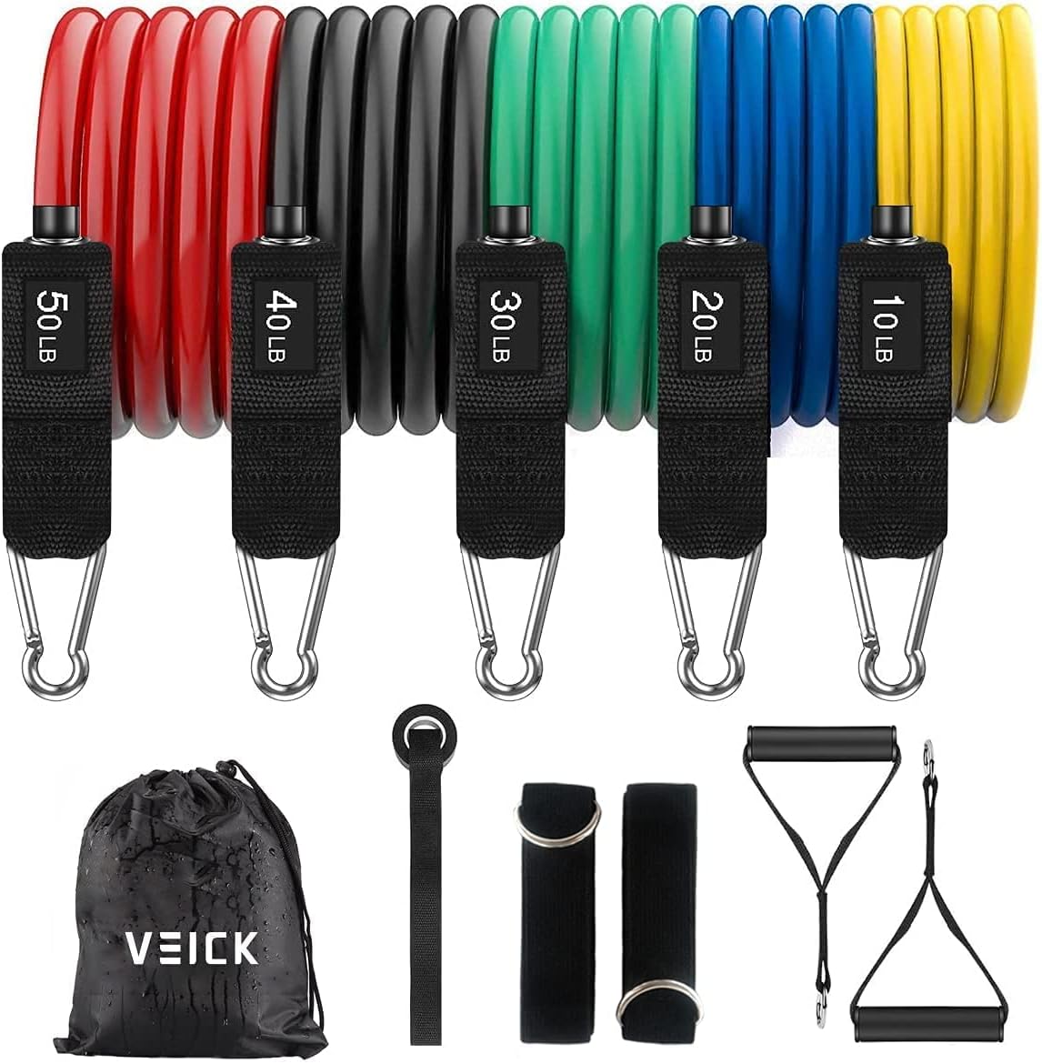 VEICK Resistance Bands, Exercise Bands, Workout Bands, Resistance Bands for Work...