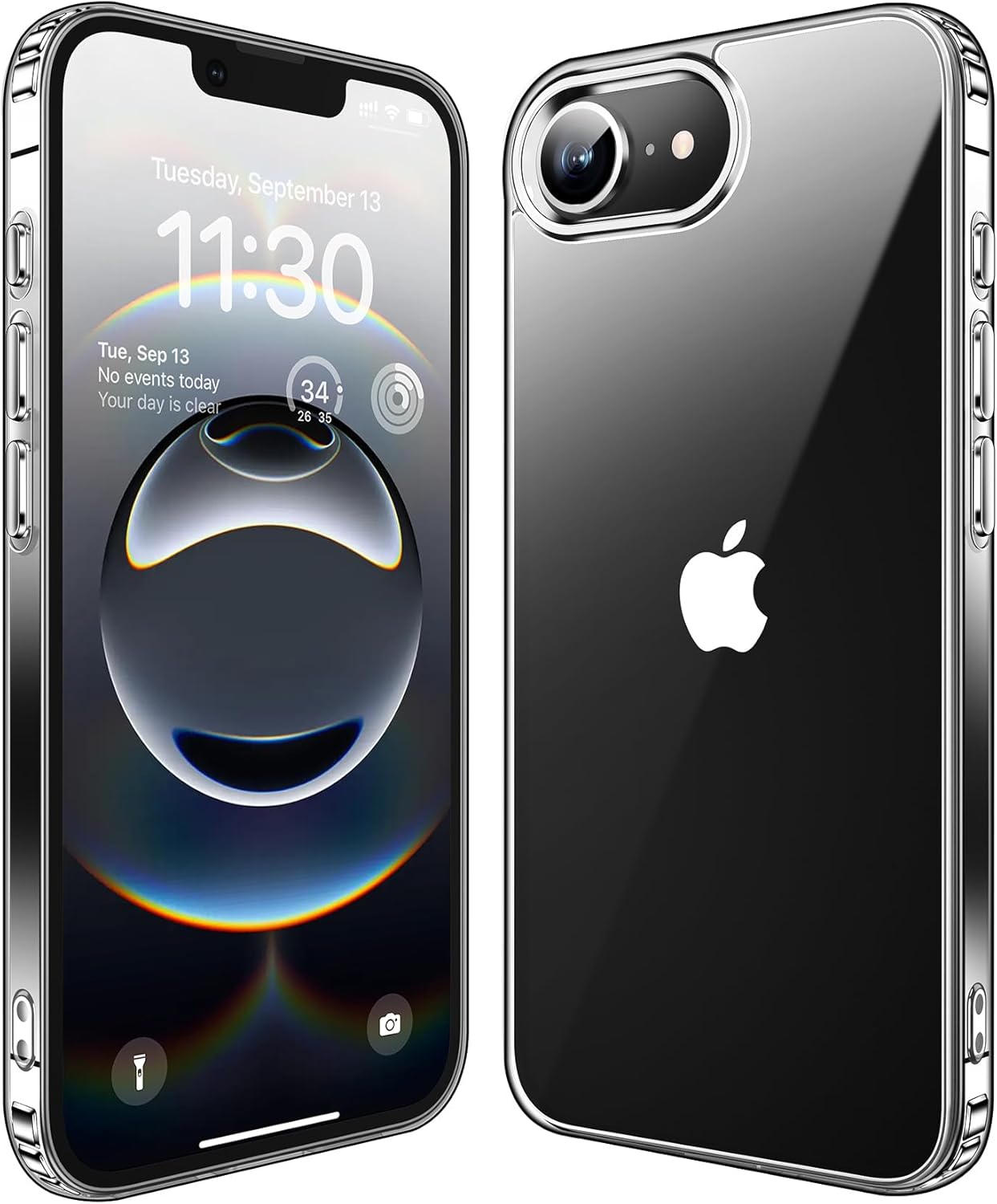 MOZOTER for iPhone 16E Case Clear 2025 Released,[Non-Slip] Shockproof Bumper Pho...