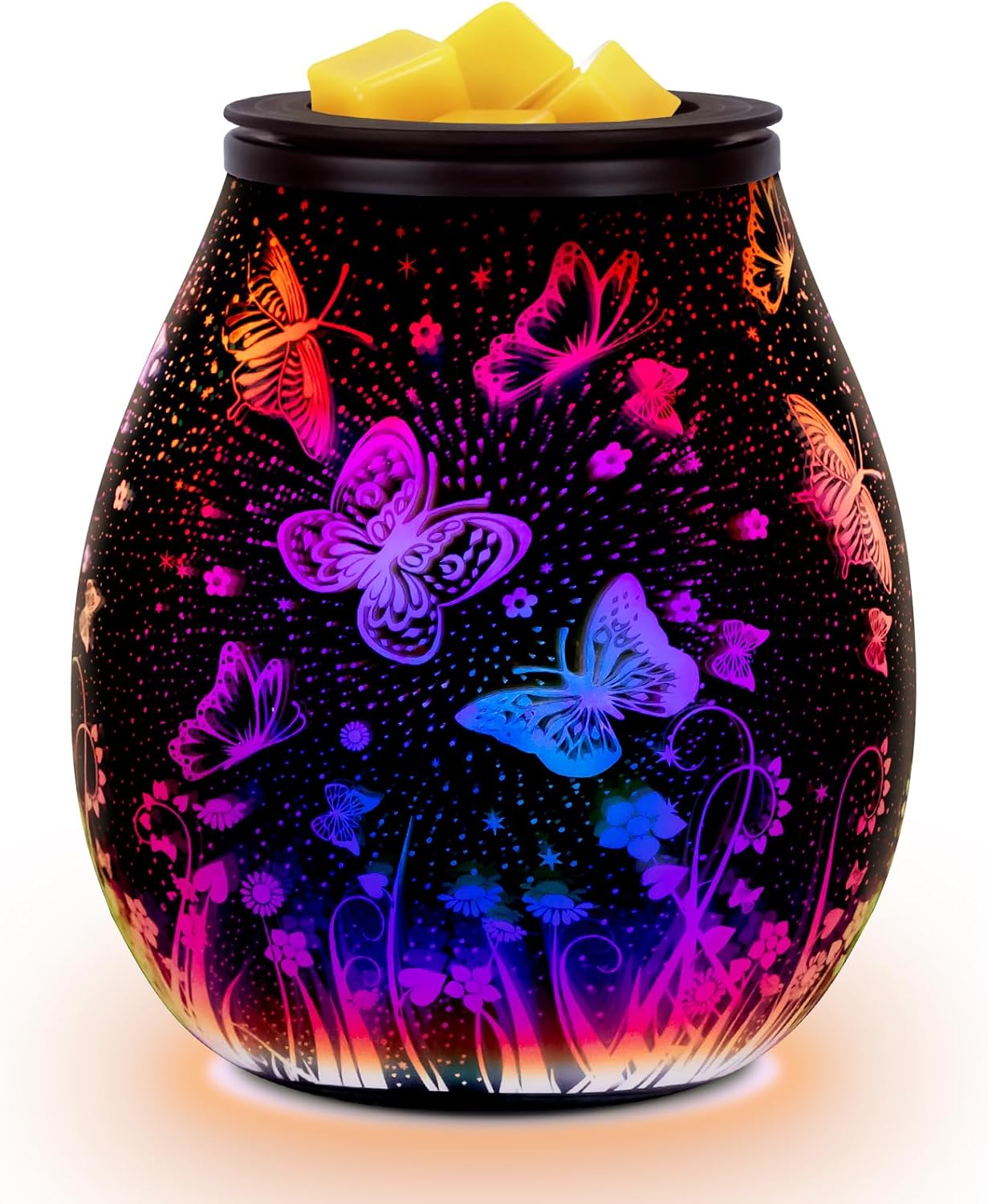 Bobolyn Glass Electric Oil Burner Wax Melts Burner Fragrance Scented Wax Candle...