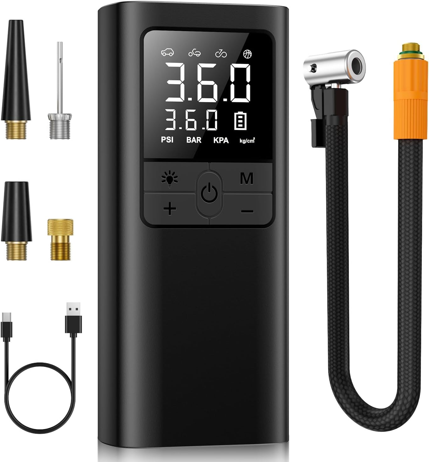 Tire Inflator Portable Air Compressor - 150PSI & 10000mAh Cordless Air Pump with...