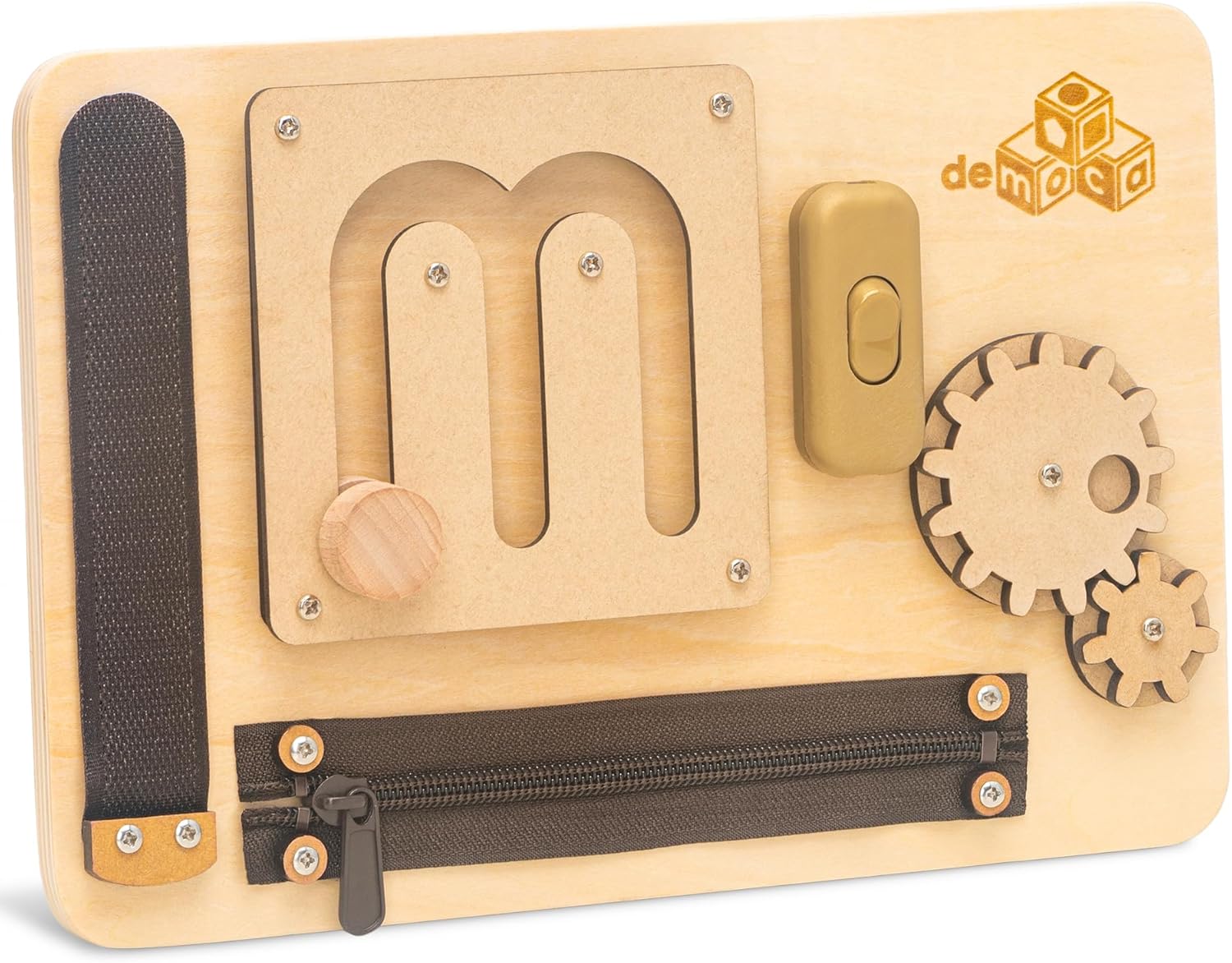 Montessori Busy Board for 1 Year Old, Premium Sensory Airplane Toys for Toddlers...