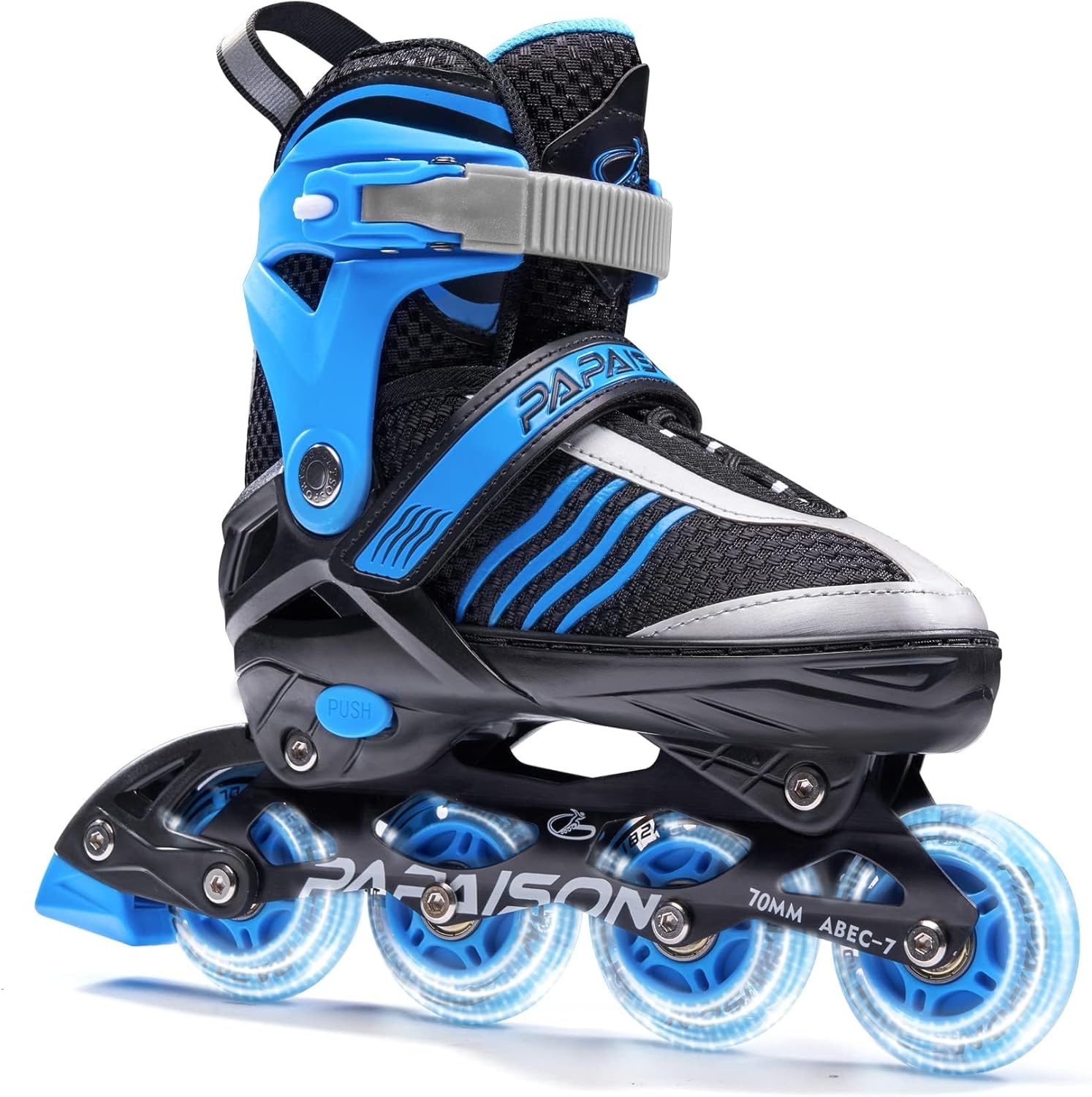 PAPAISON Adjustable Inline Skates Boys Ages 4-12, Roller Skates for Girls Kids w...