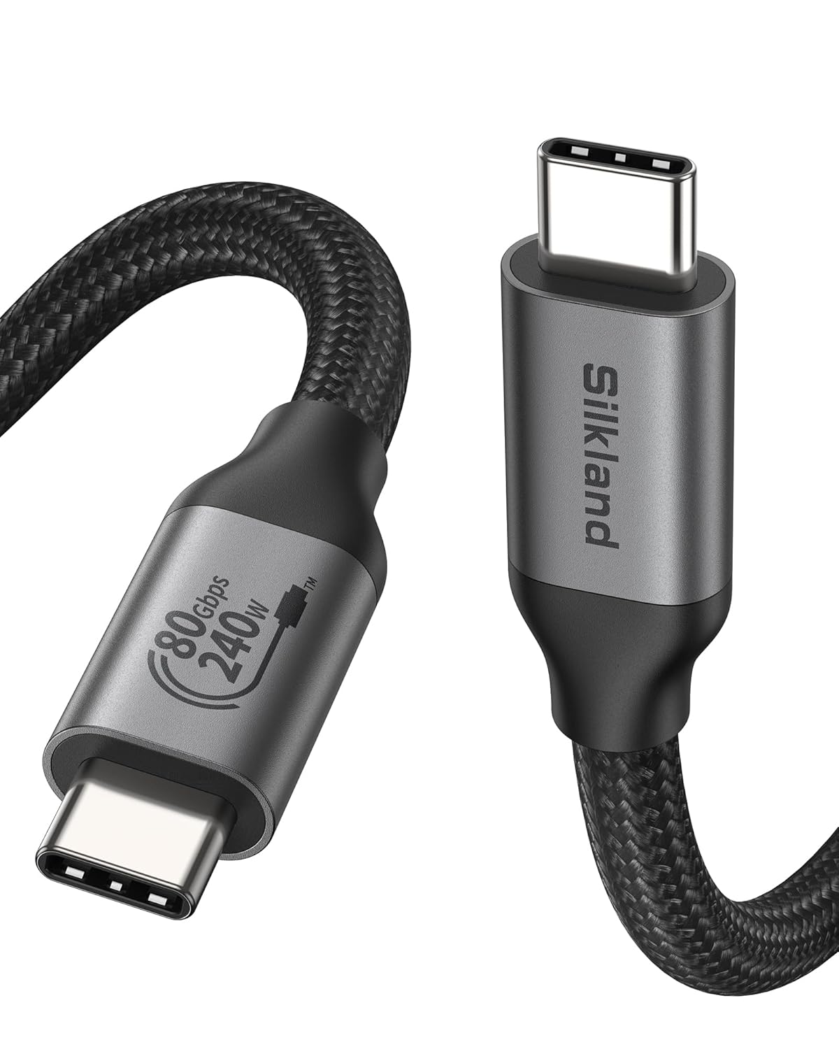 Silkland 80Gbps USB4 Cable for Thunderbolt 4/5 Cable [USB-IF Certified], 120Gbps...