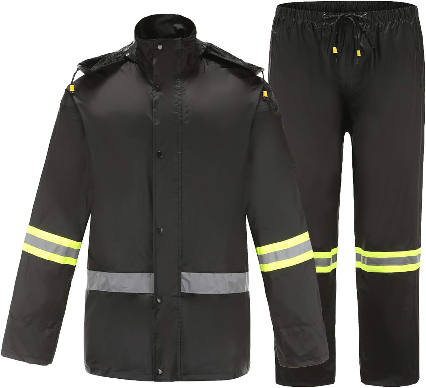 Ourcan Rain Suits for Men Classic Rain Gear Waterproof Rain Coats Hooded Man's R...