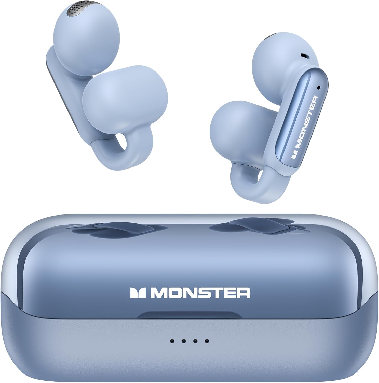 Monster Open AC601 Bluetooth Earbuds - Comfortable Clip-On Wireless Earbuds with...
