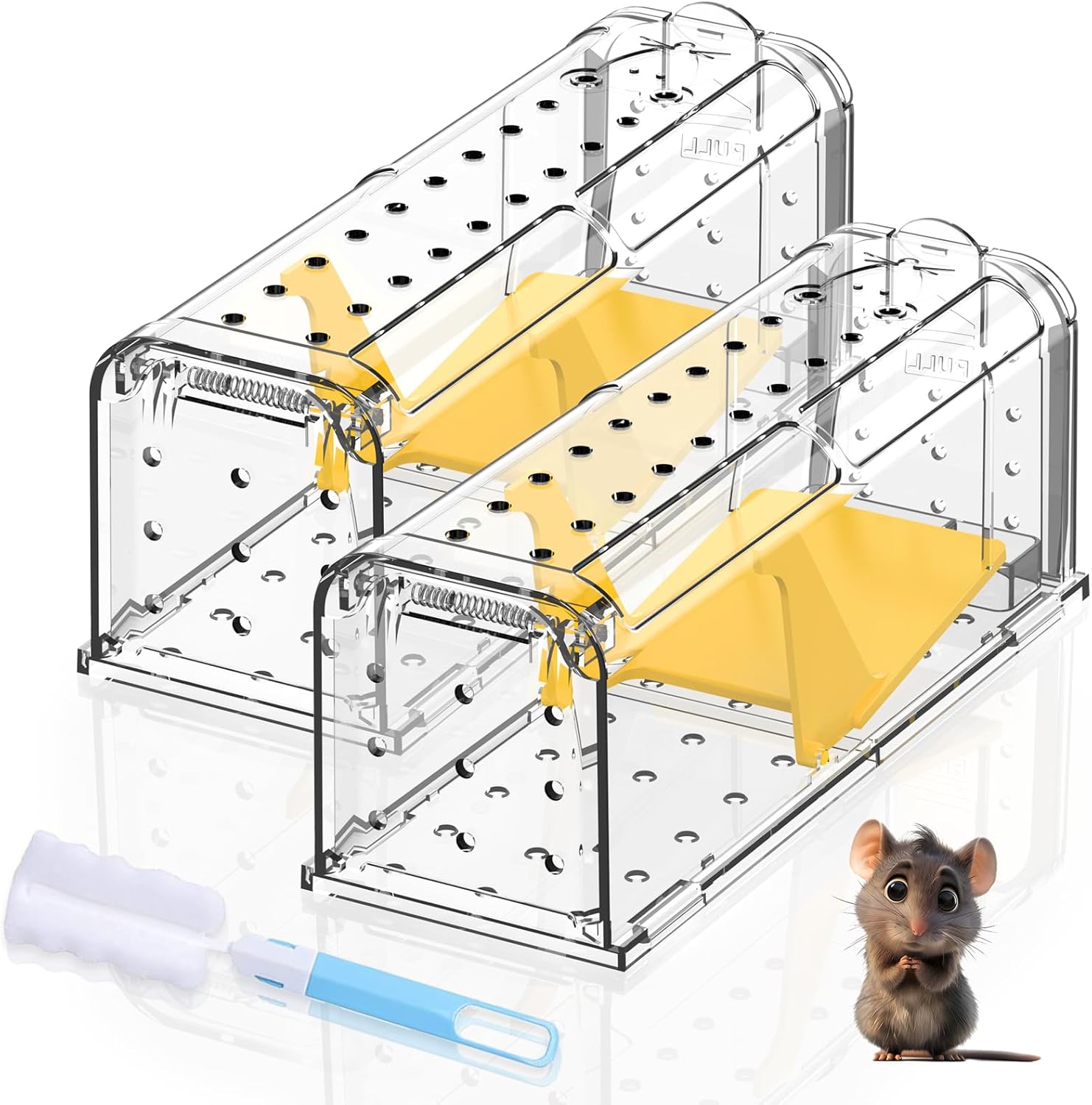 Humane Mouse Traps for Indoor Outdoor: Mouse Traps for indoor, Pets and Children...